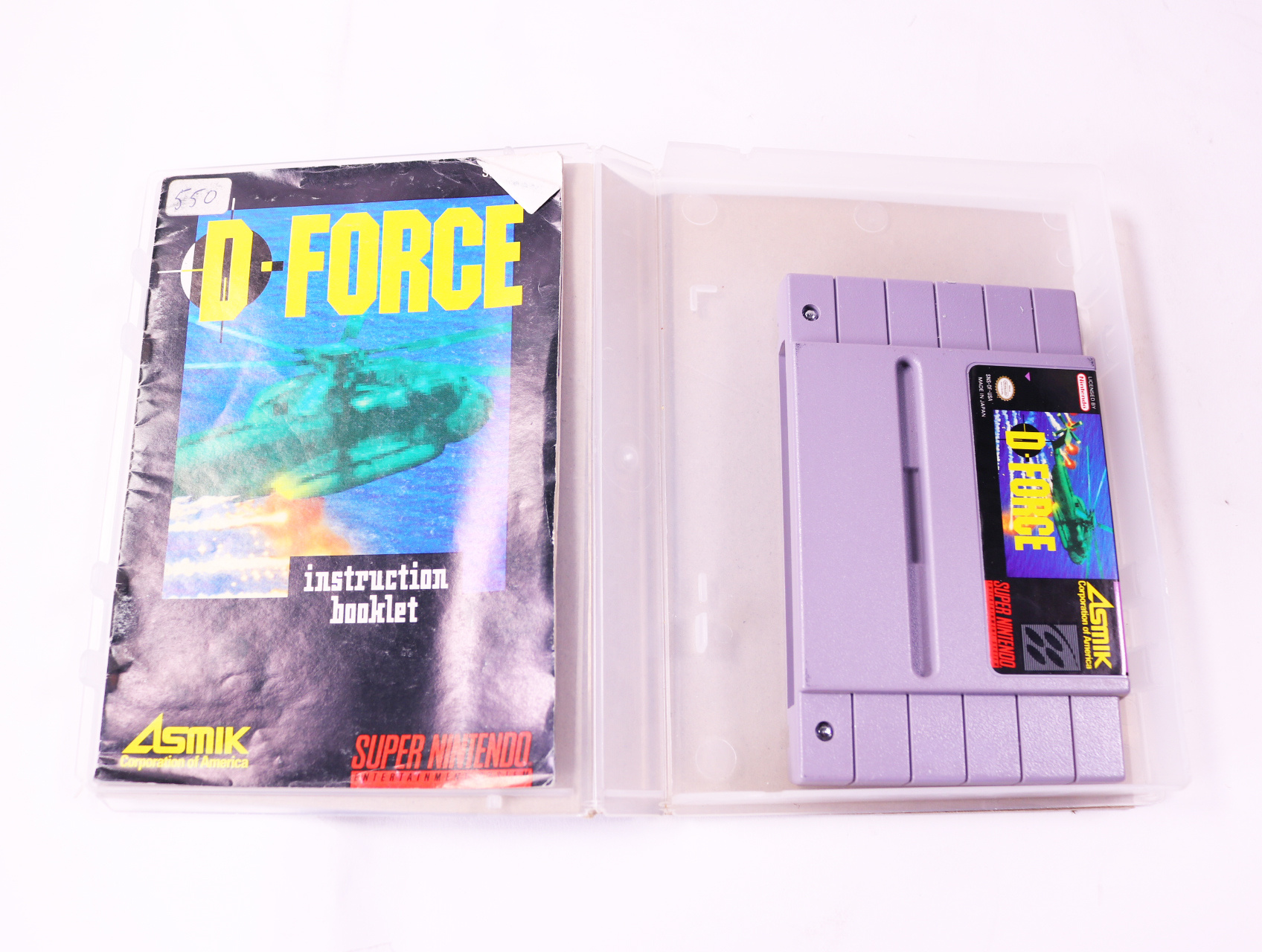 SNES - D-Force - USA - Plastic Boxed - Cream - productfoto 3