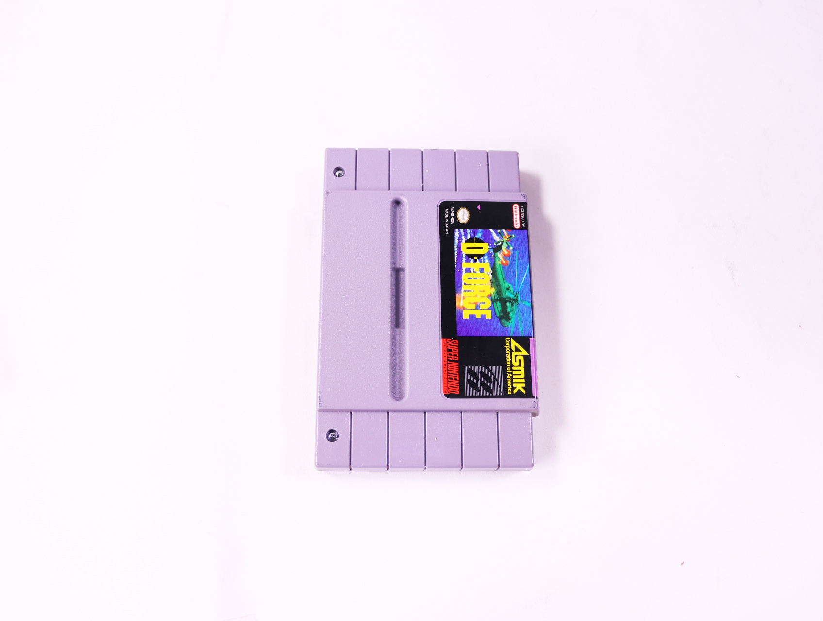 SNES - D-Force - USA - Plastic Boxed - Cream - productfoto 4