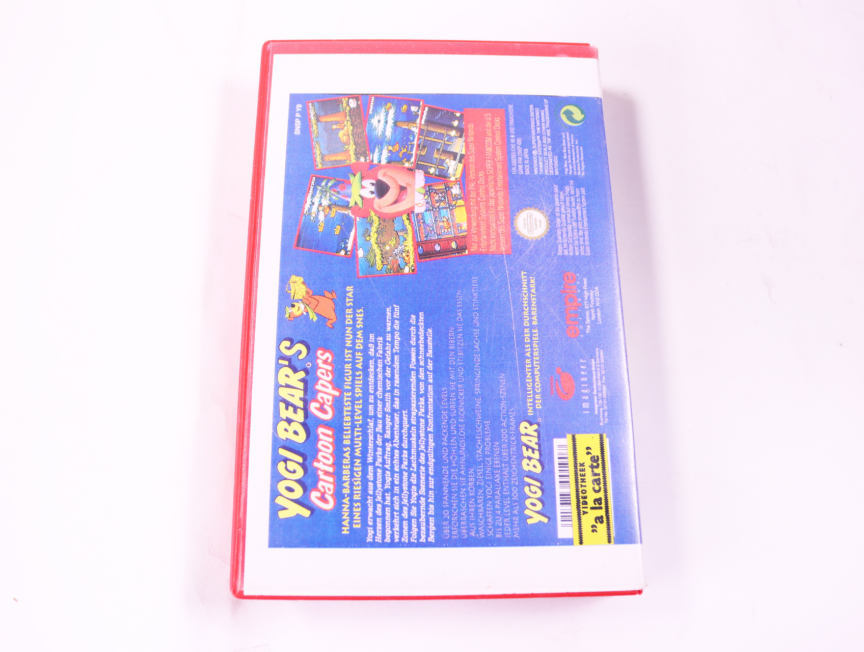 SNES - Yogi Bear's Cartoon Capers - Plastic Boxed - productfoto 2