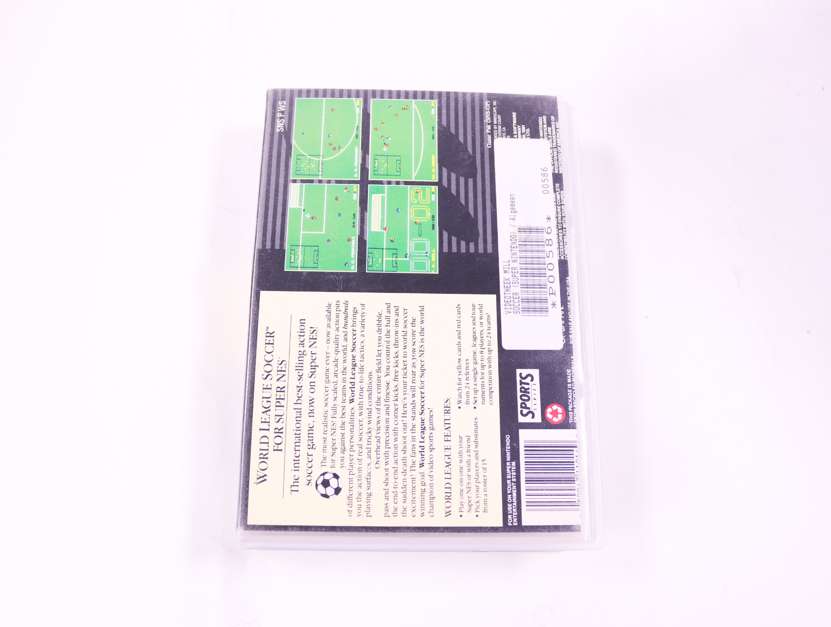 SNES - World League Soccer - USA - Plastic Boxed - productfoto 2