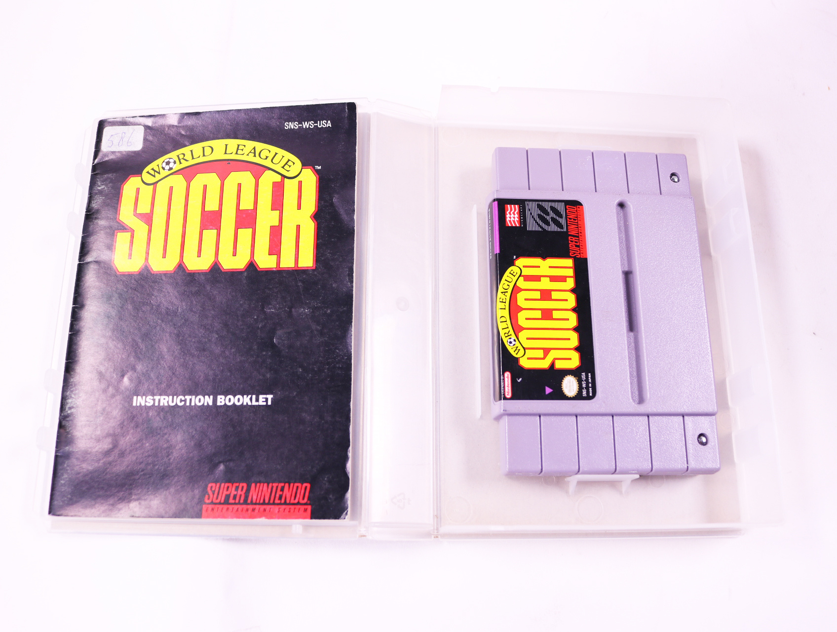 SNES - World League Soccer - USA - Plastic Boxed - productfoto 3