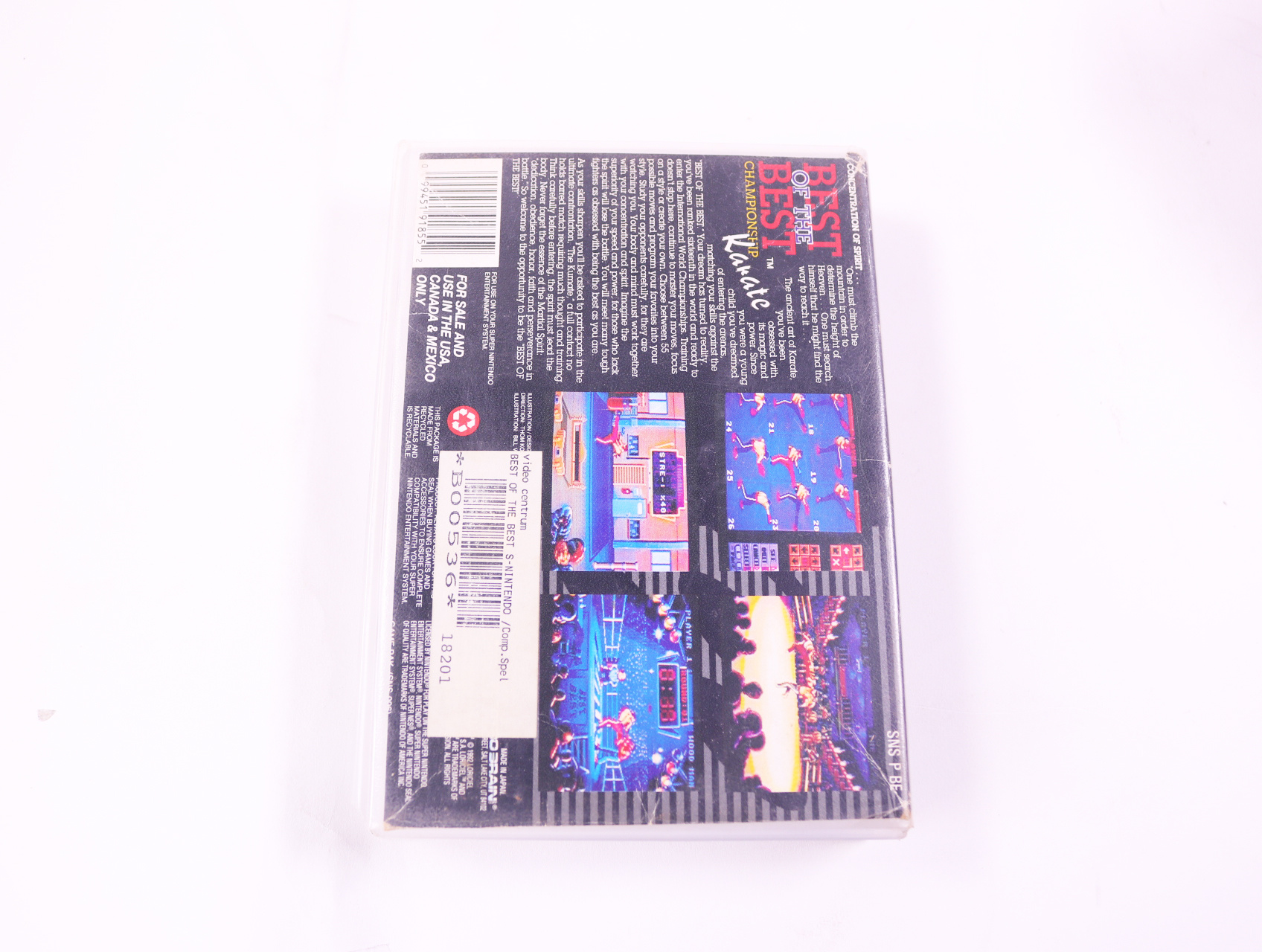 SNES - Best of the Best: Championship Karate - USA - Plastic Boxed - productfoto 2