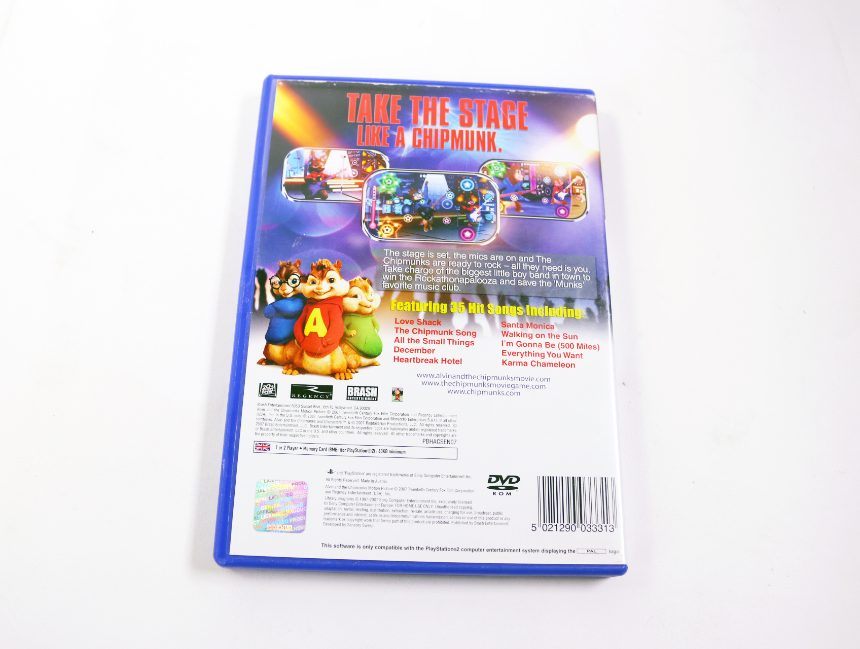 PlayStation 2 - Alvin and the Chipmunks - productfoto 2