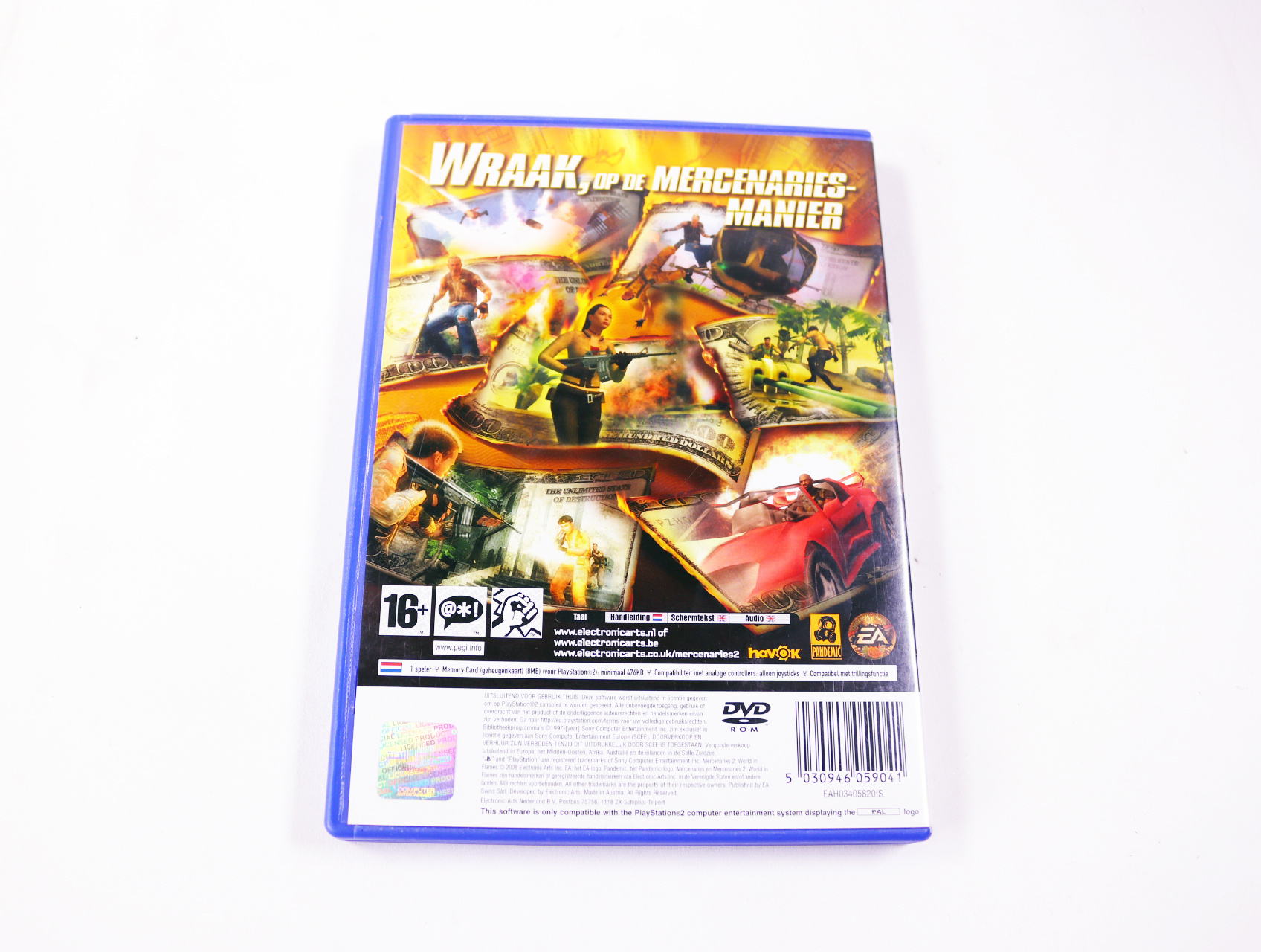 Playstation 2 - Mercenaries 2: World in Flames - Pandemic Studios - productfoto 2