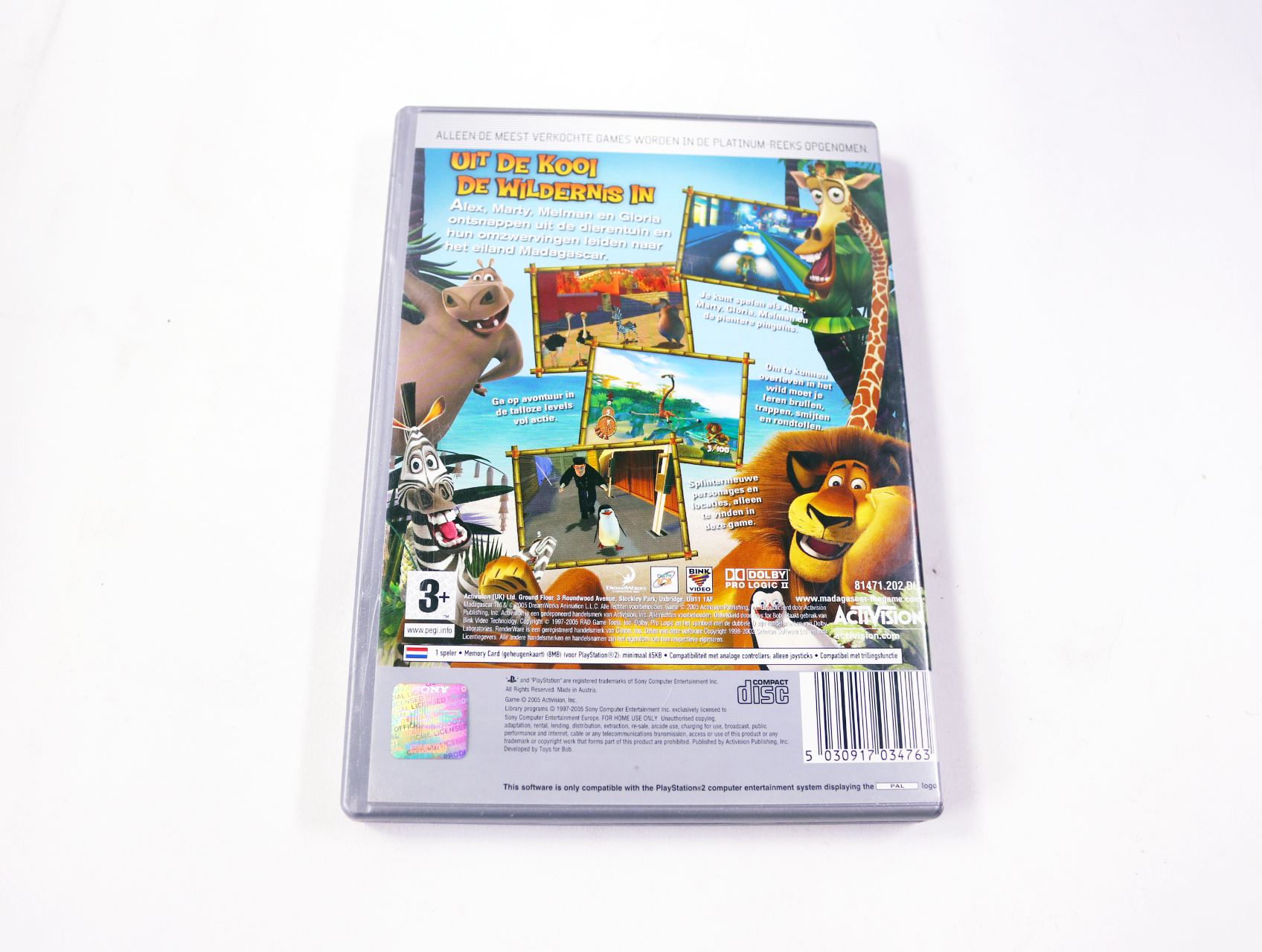 PlayStation 2 - Madagascar [Platinum] - productfoto 2