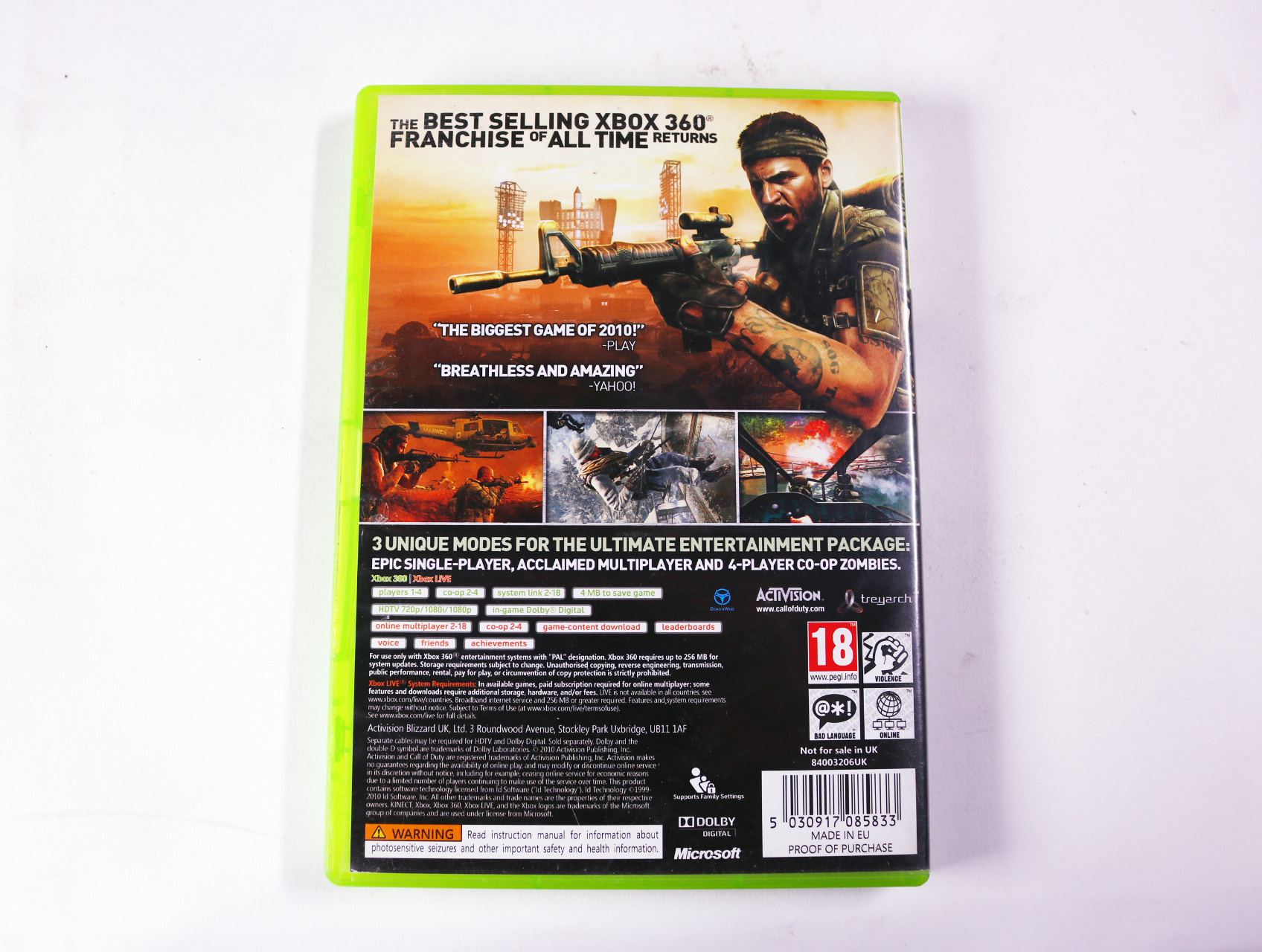 Xbox 360 - Call of Duty: Black Ops [No Manual] - Treyarch - productfoto 2
