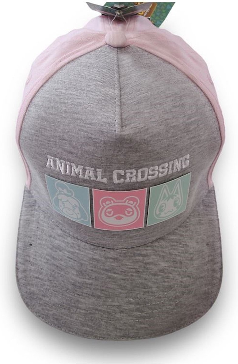Nintendo Animal Crossing - Pastel Squares Snapback Cap - Grijs - productfoto 3