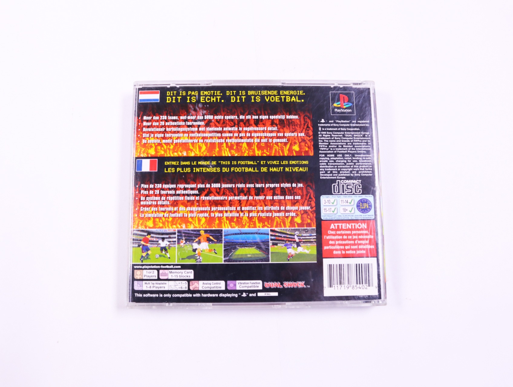 PlayStation 1 - This is Football [No Manual] - productfoto 3