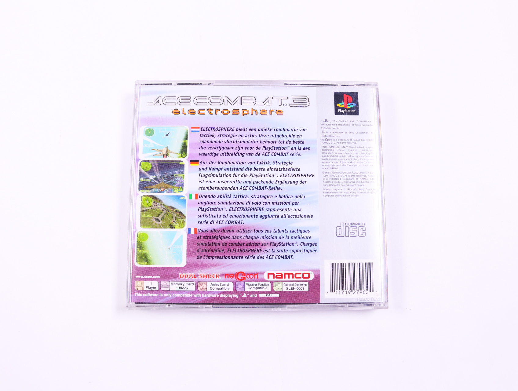 Playstation 1 - Ace Combat 3: Electrosphere [Platinum] - productfoto 3
