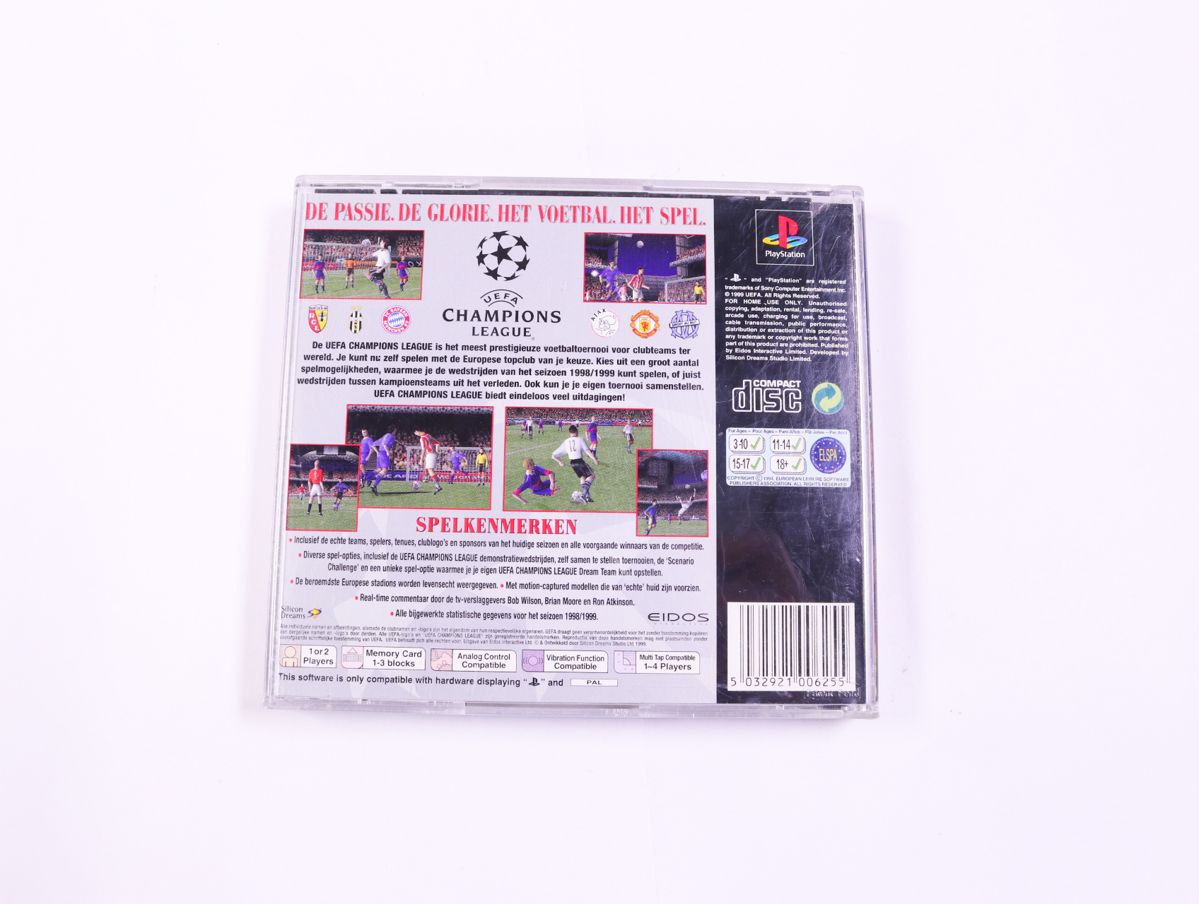 Playstation 1 - UEFA Champions League Season 1998/99 - productfoto 3