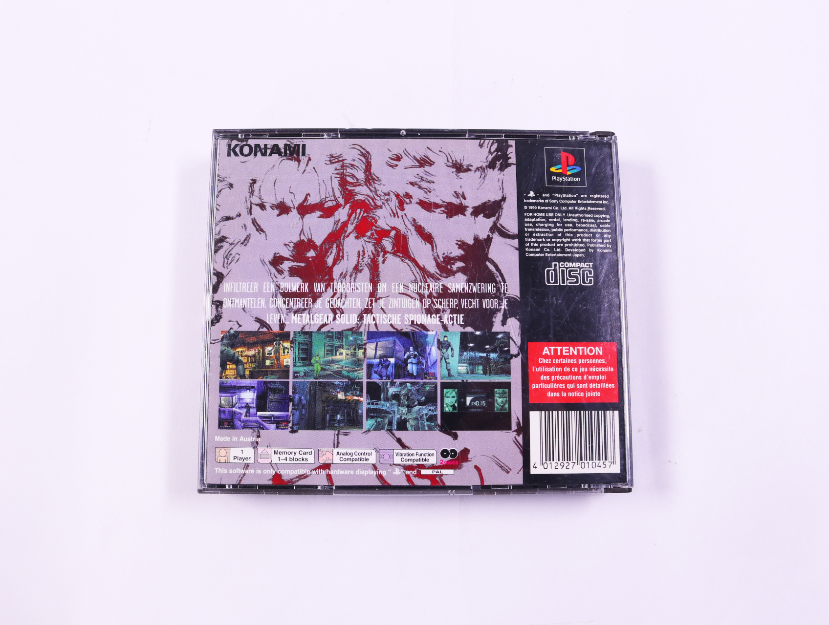 Playstation 1 - Metal Gear Solid - productfoto 4