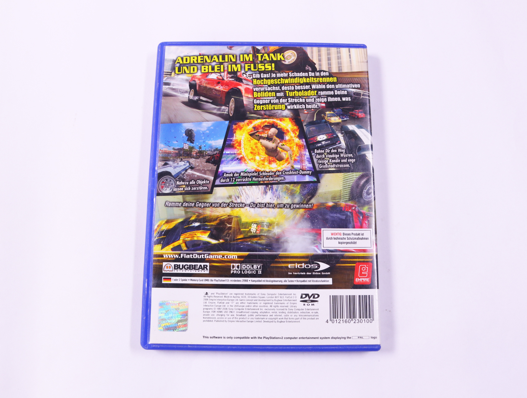 PlayStation 2 - FlatOut 2 [No Manual] - productfoto 2