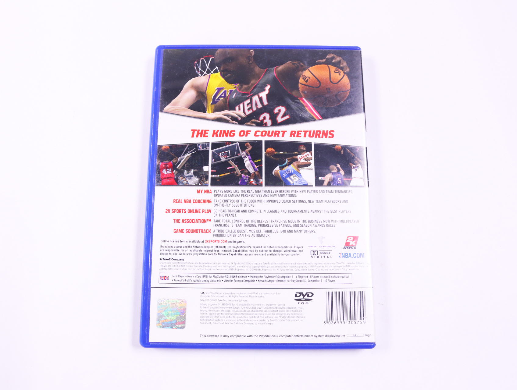 PlayStation 2 - NBA 2K7 [No Manual] - productfoto 2