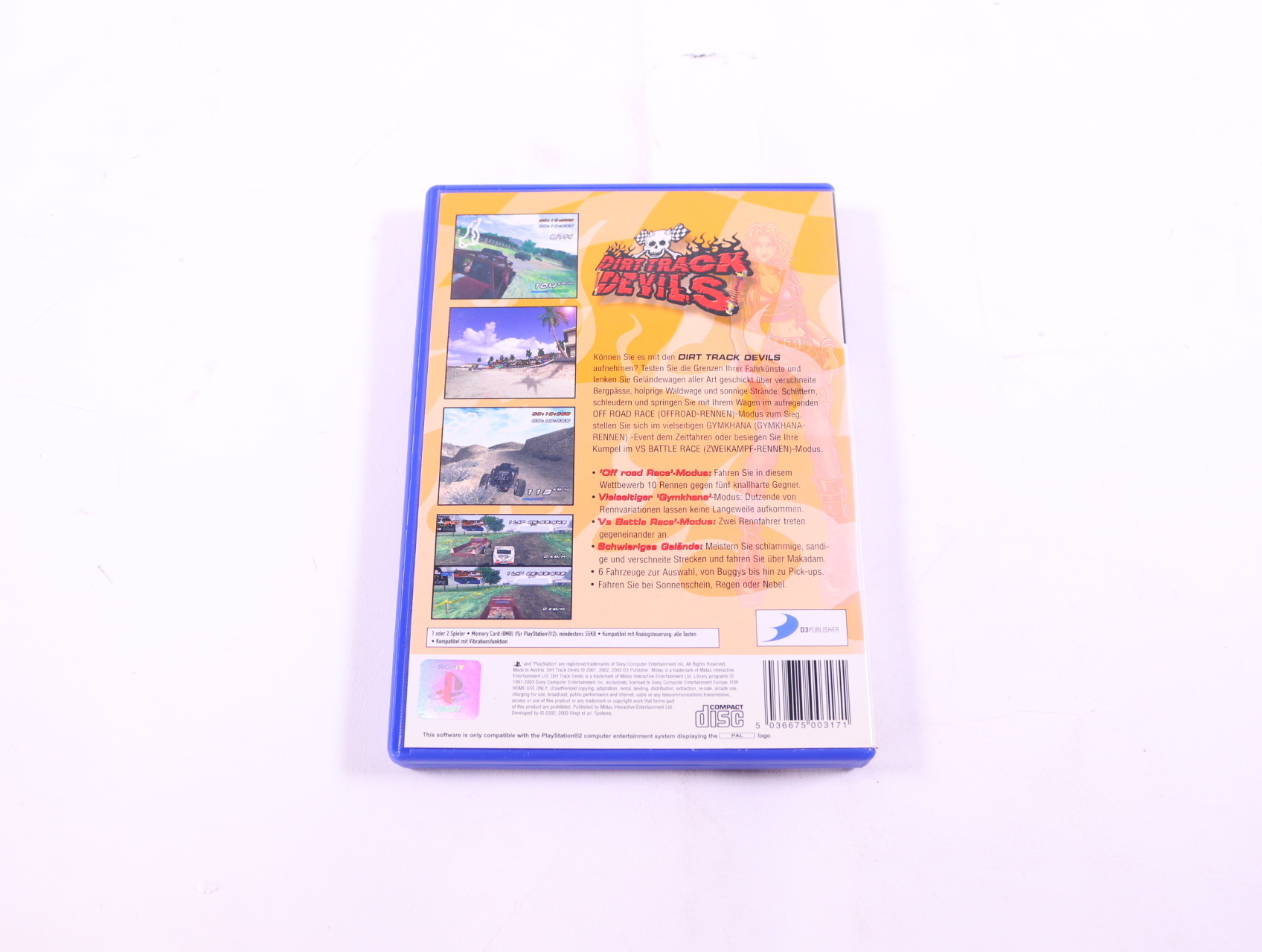 PlayStation 2 - Dirt Track Devils - productfoto 2