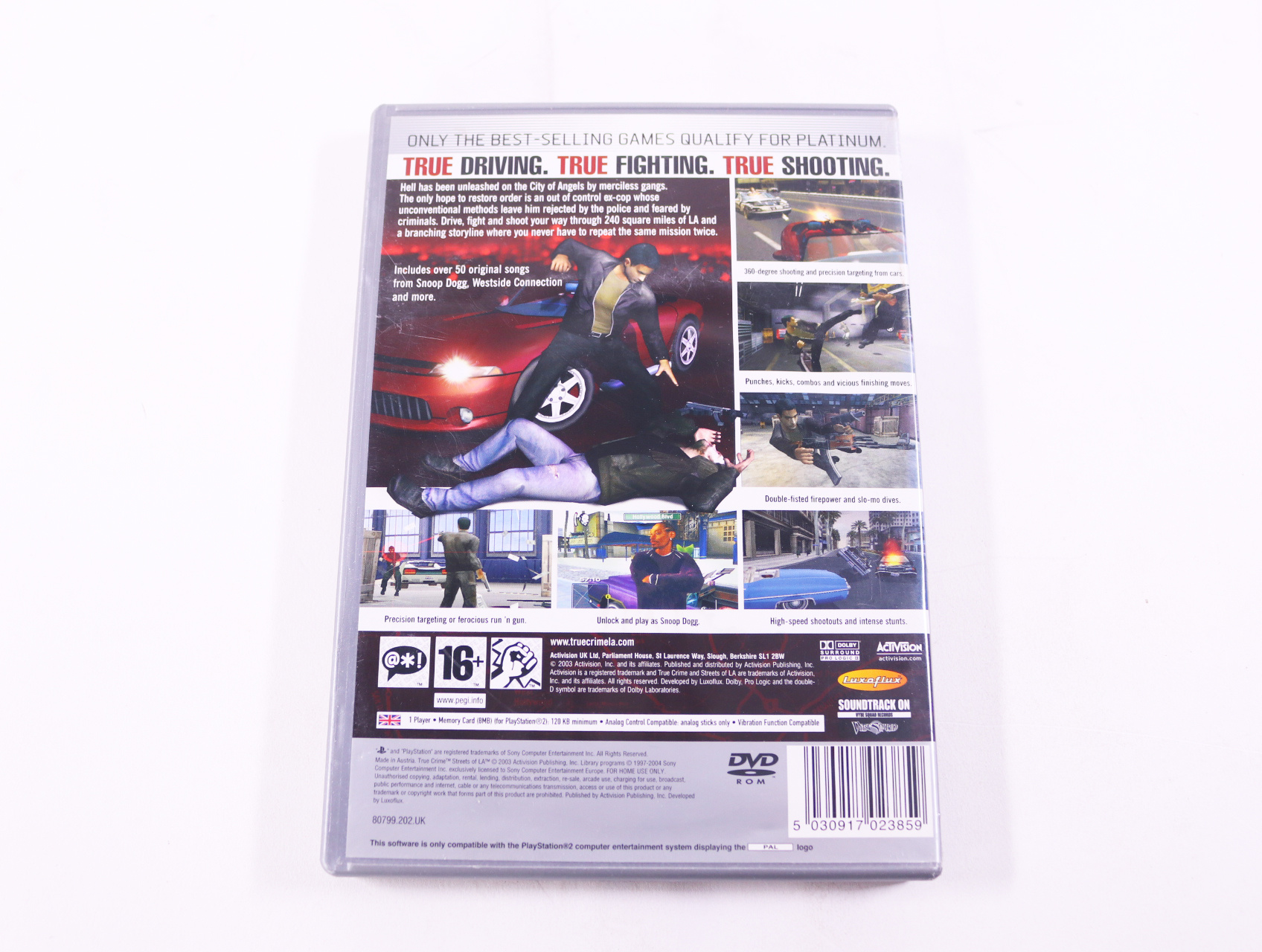 Playstation 2 - True Crime: Streets of LA [Platinum] - productfoto 2