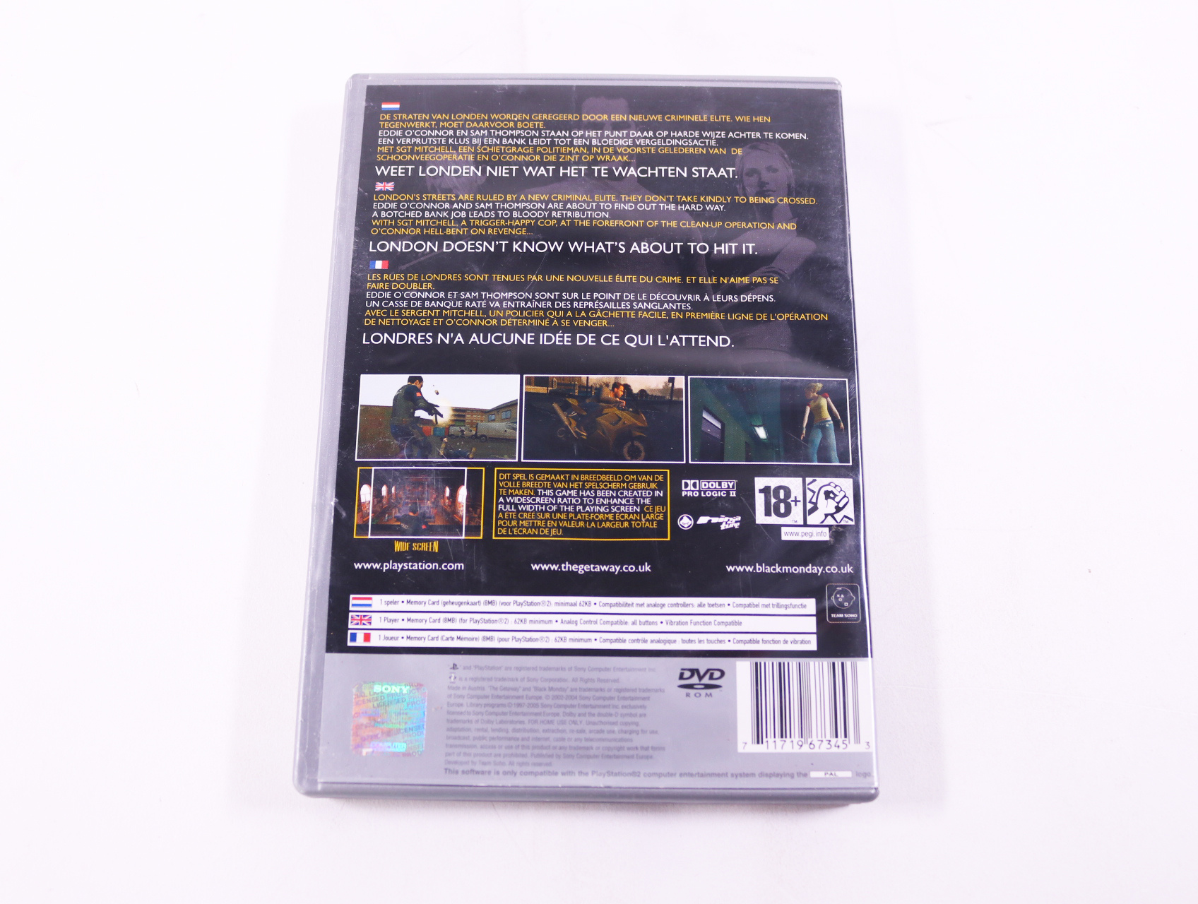 PlayStation 2 - The Getaway: Black Monday [Platinum] - productfoto 2