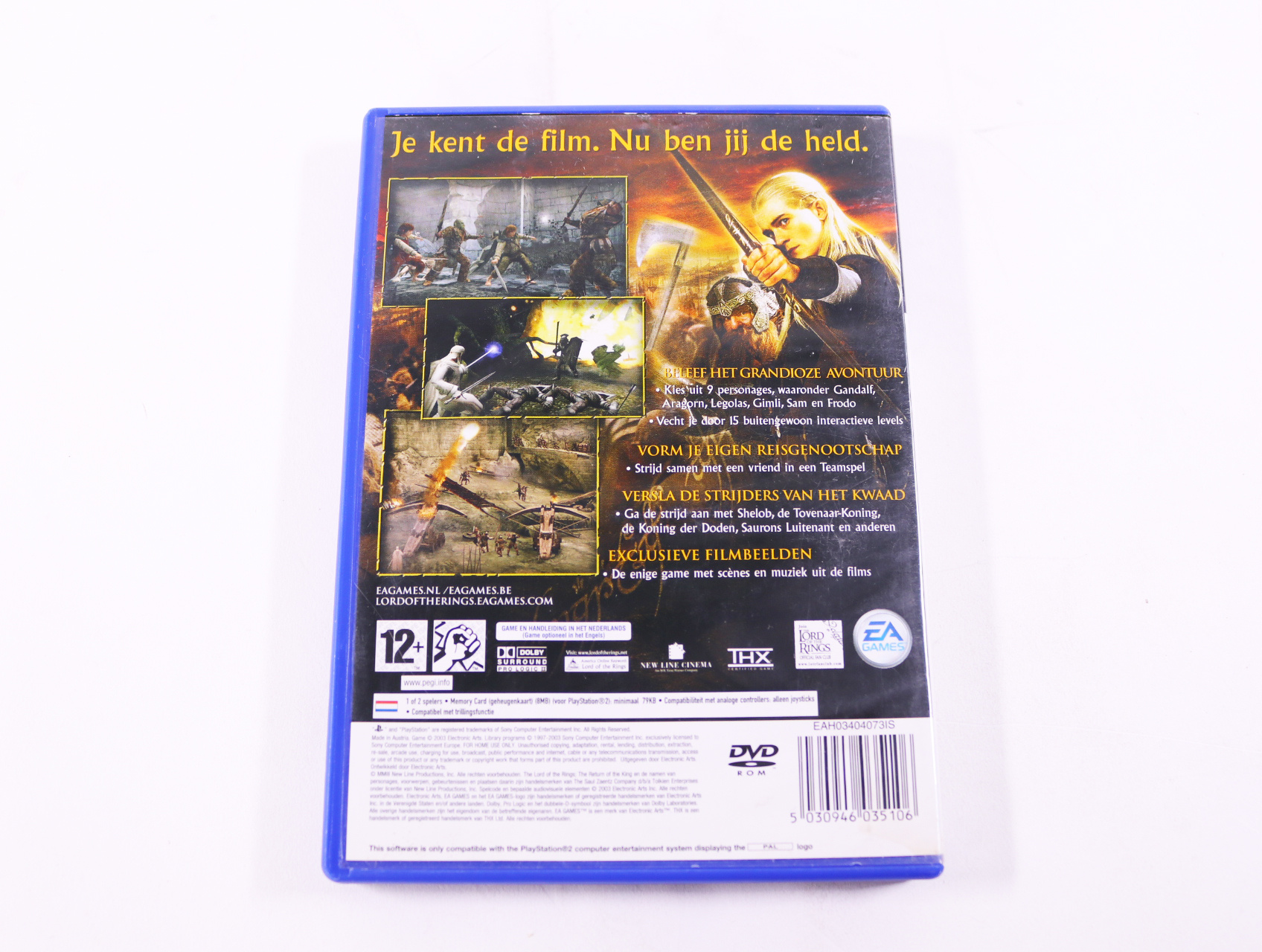 Playstation 2 - The Lord of the Rings: The Return of the King - productfoto 2