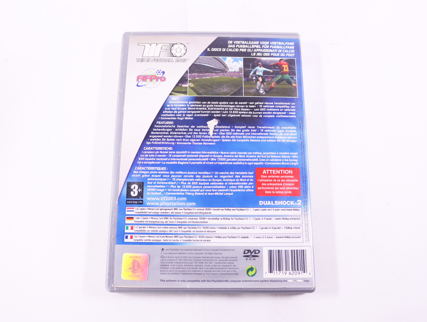 PlayStation 2 - This Is Football 2003 [Platinum] - productfoto 2