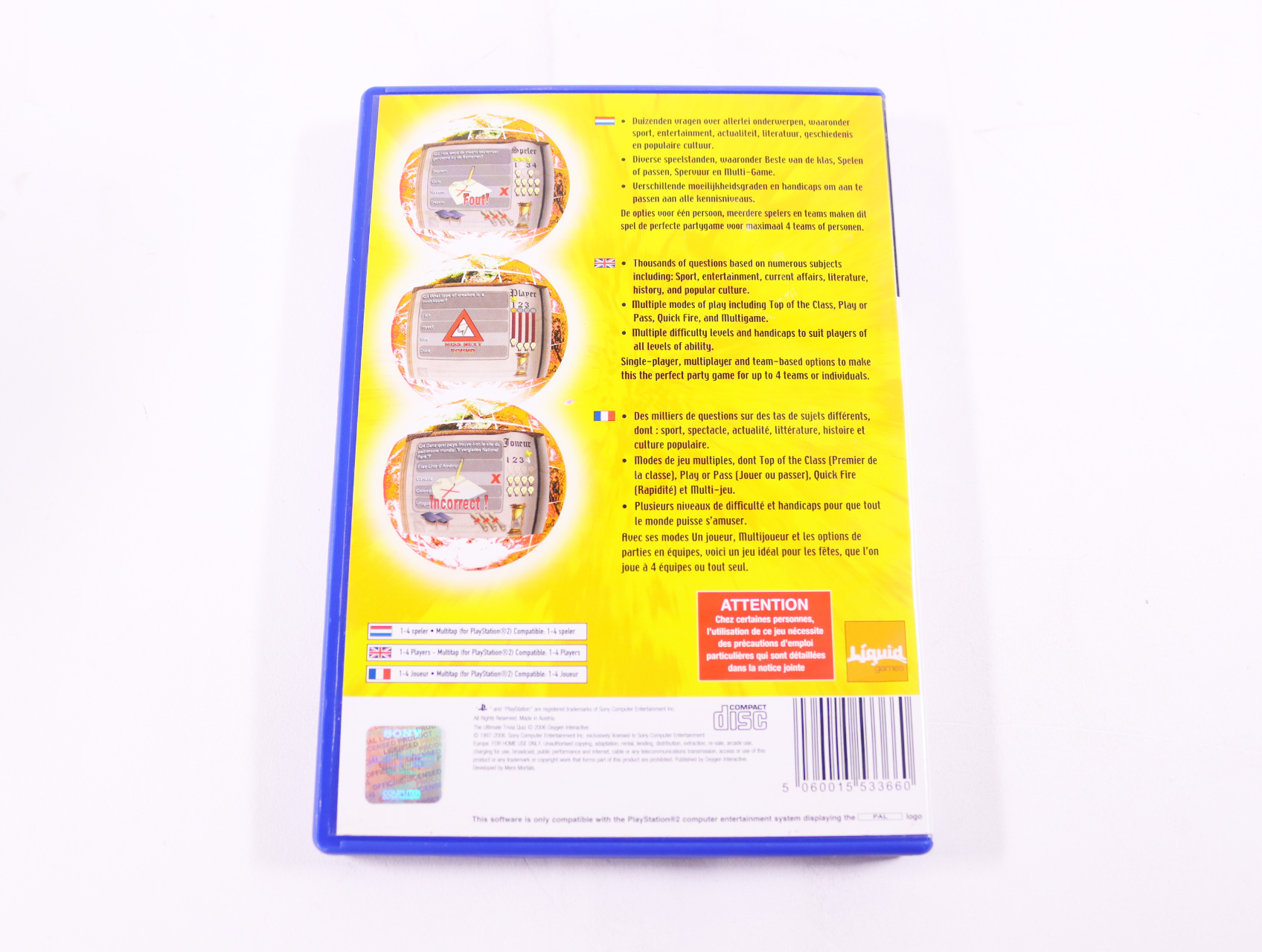 PlayStation 2 - The Ultimate Trivia Quiz - productfoto 2