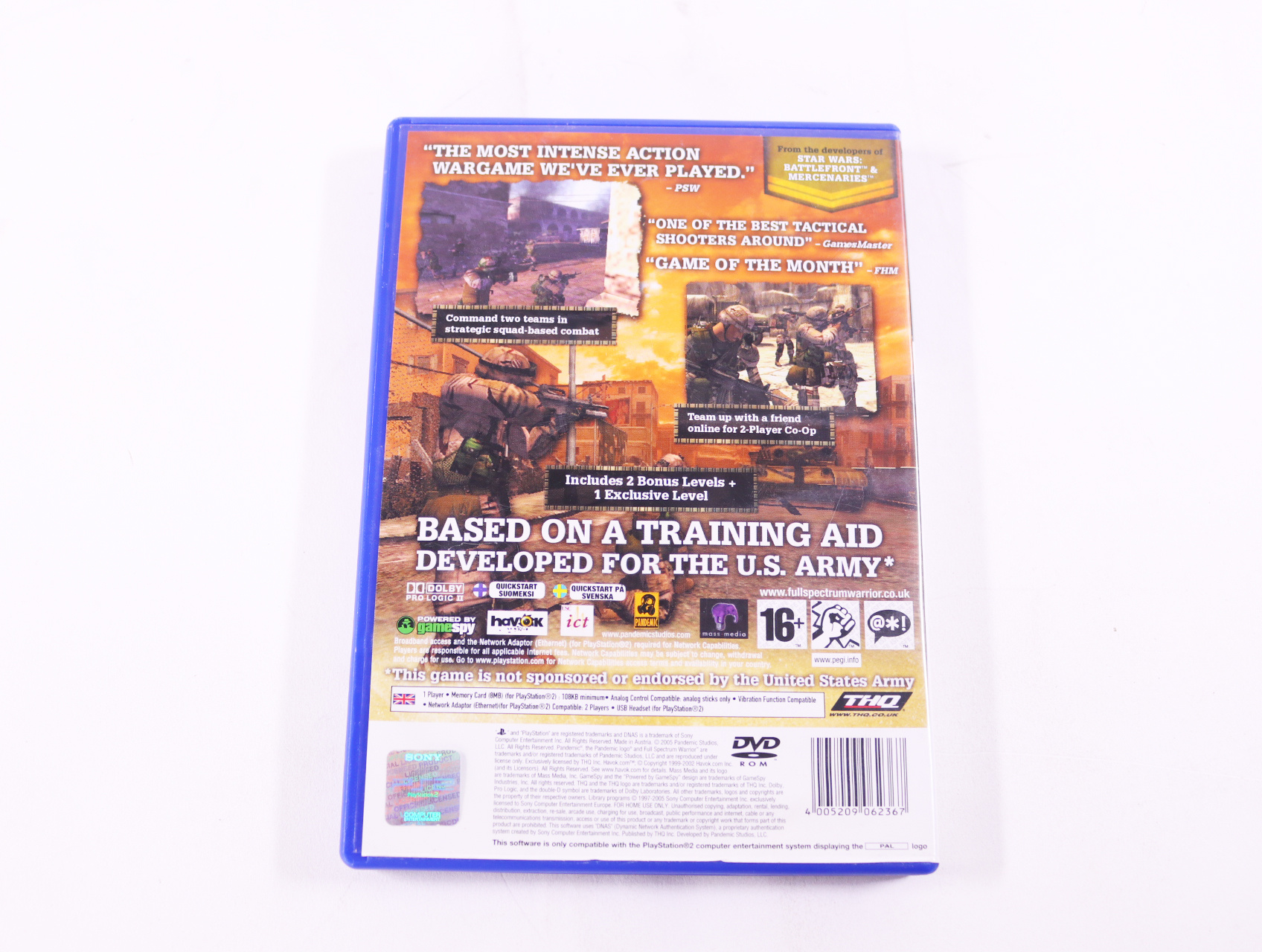 PlayStation 2 - Full Spectrum Warrior - productfoto 2