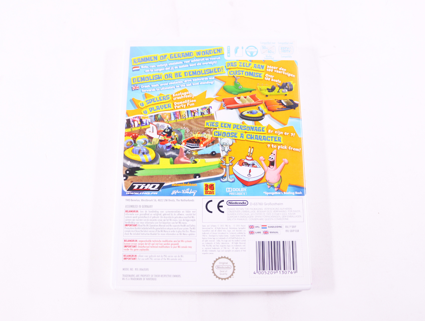 Wii - SpongeBob SquarePants: Boating Bash - productfoto 2