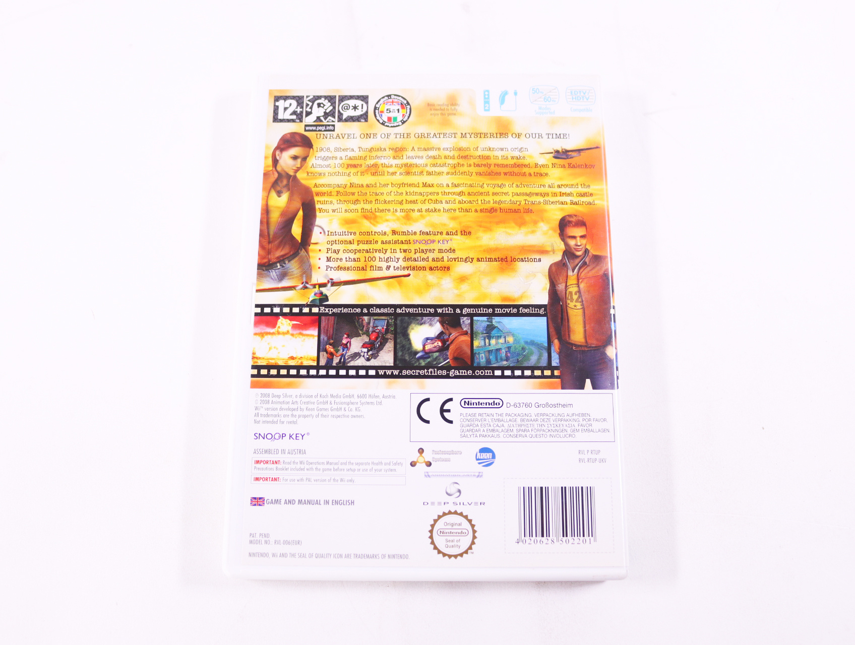 Wii - Secret Files: Tunguska - Fusionsphere Systems - productfoto 2
