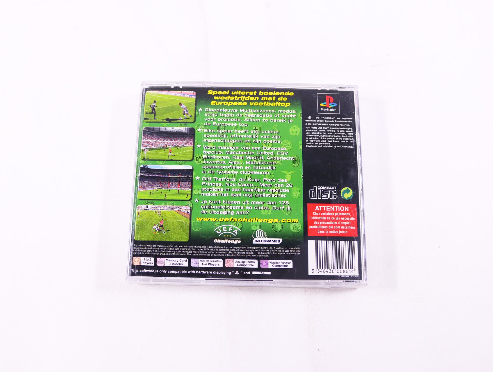 PlayStation 1 - UEFA Challenge - productfoto 2