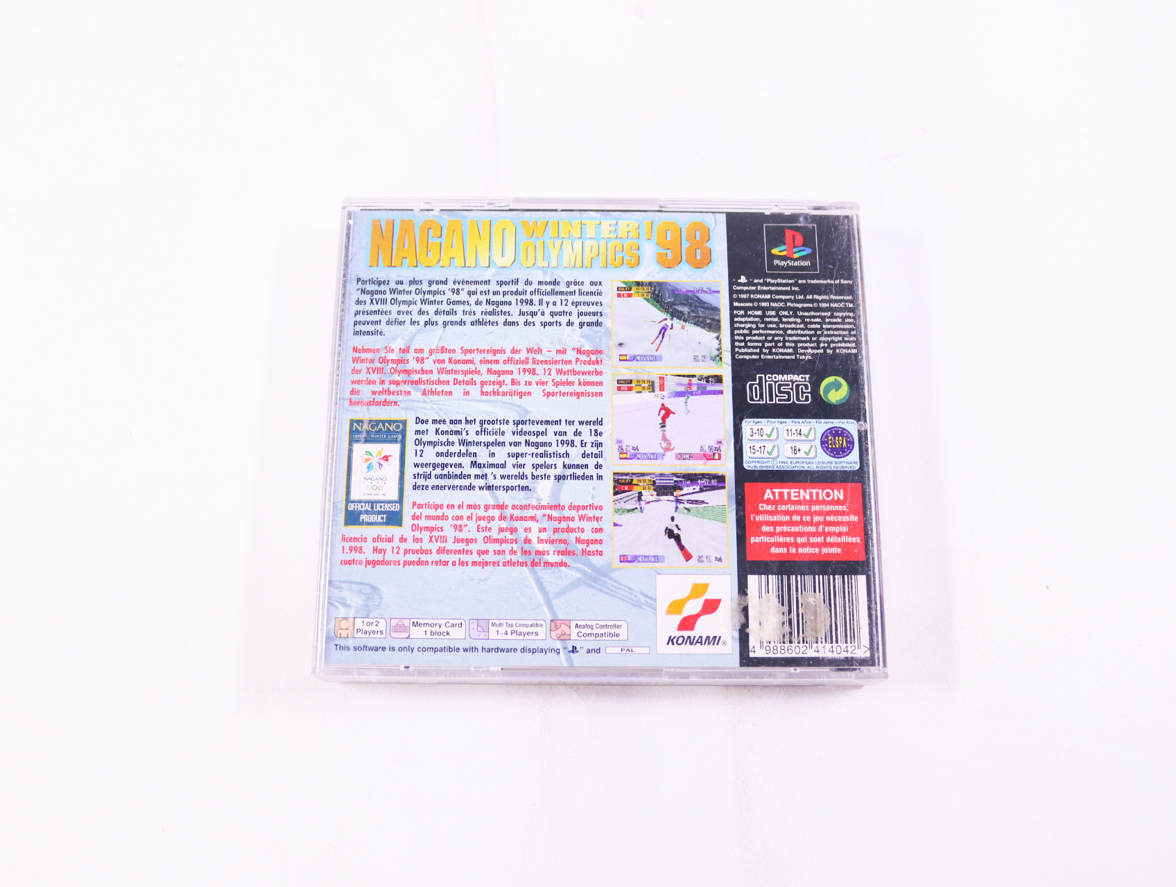 PlayStation 1 - Nagano Winter Olympics '98 - productfoto 2