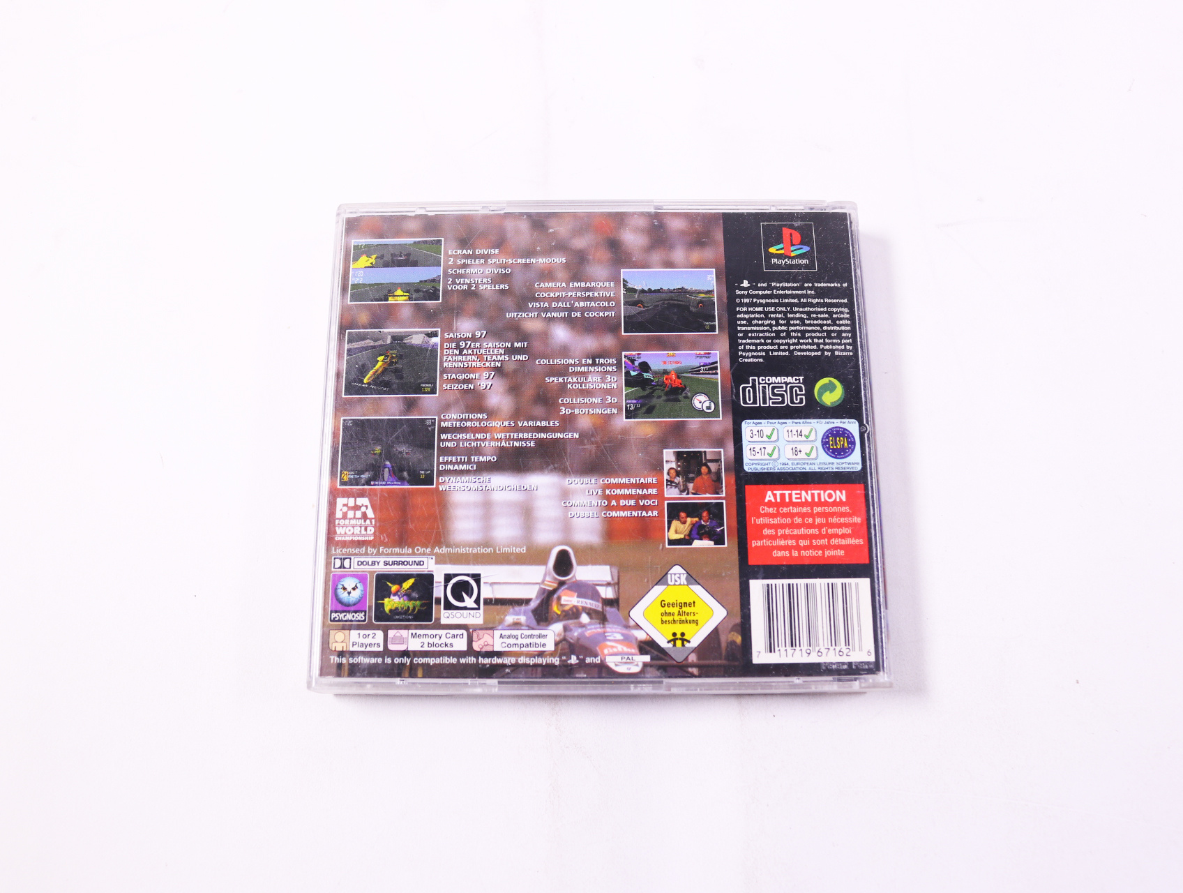 PlayStation 1 - Formula 1 97 [No Manual] - productfoto 2