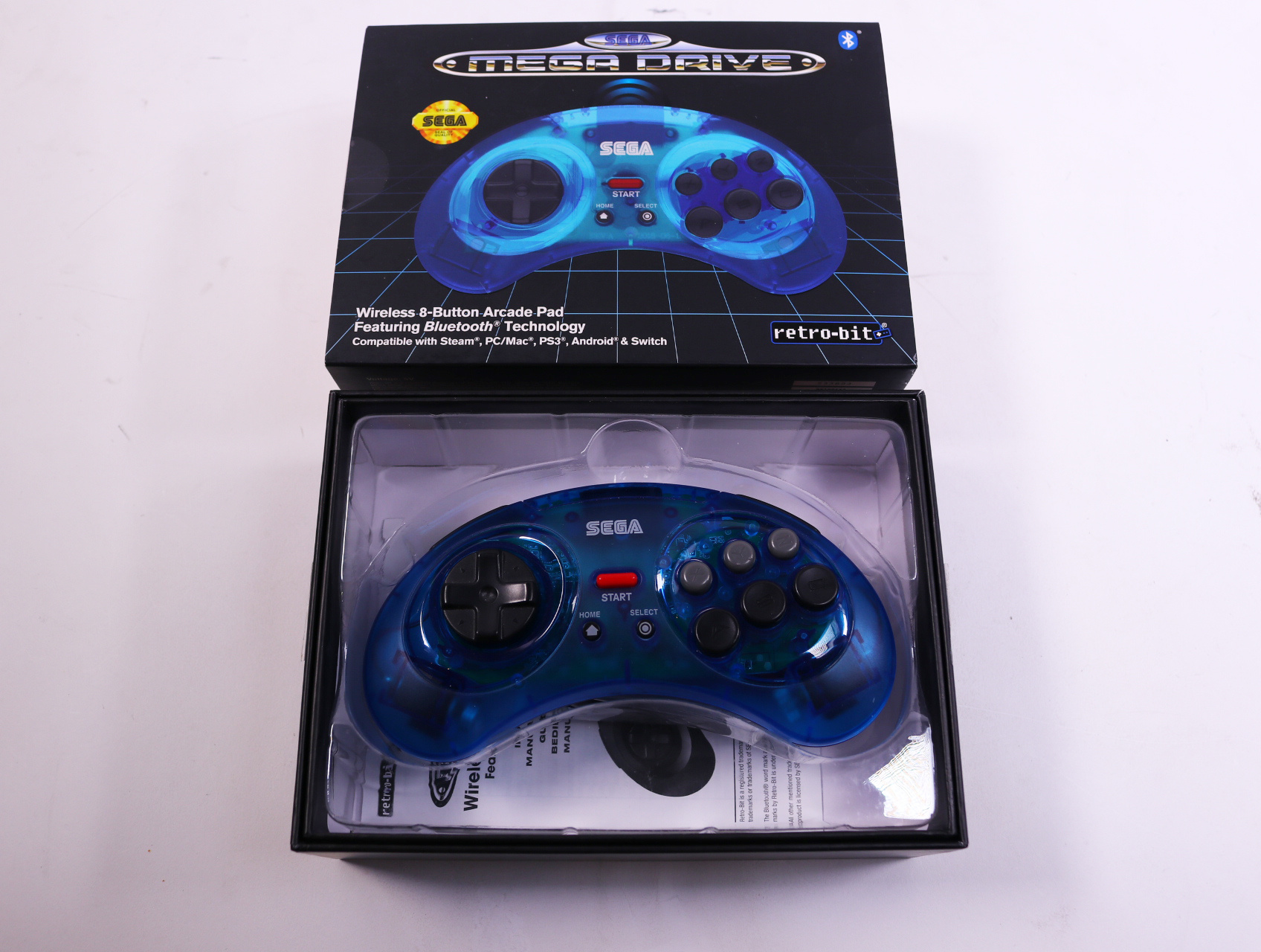 SEGA Mega Drive - 8-Button Arcade Pad Wireless Controller