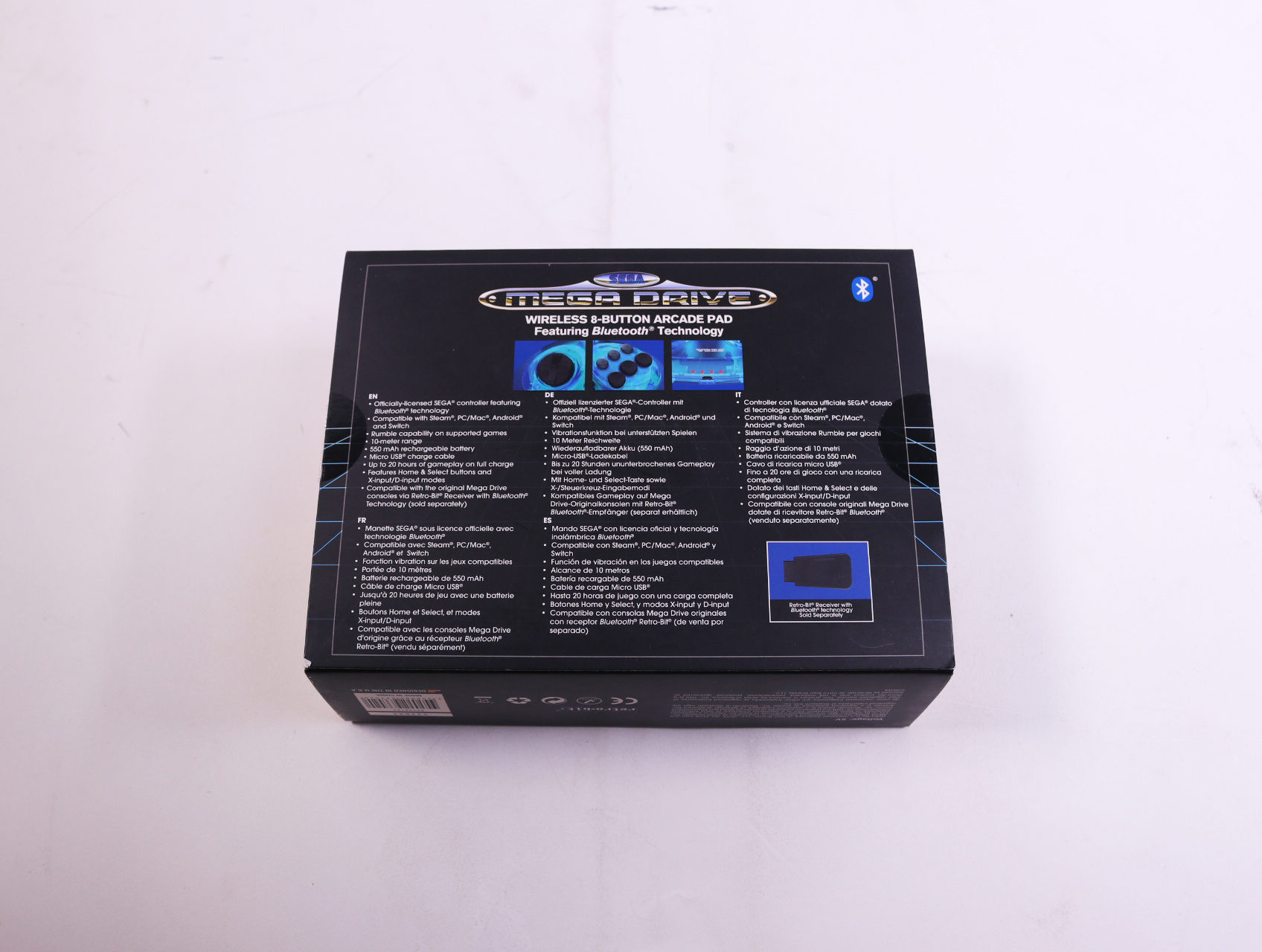 SEGA Mega Drive - 8-Button Arcade Pad Wireless Controller - productfoto 3