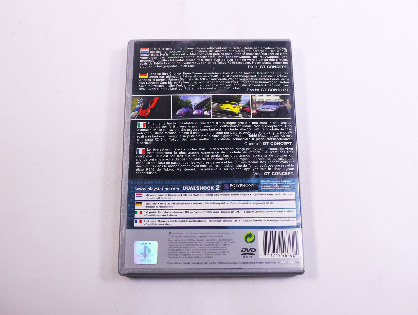 Playstation 2 - Gran Turismo Concept 2002 Tokyo-Geneva [Platinum] - productfoto 3