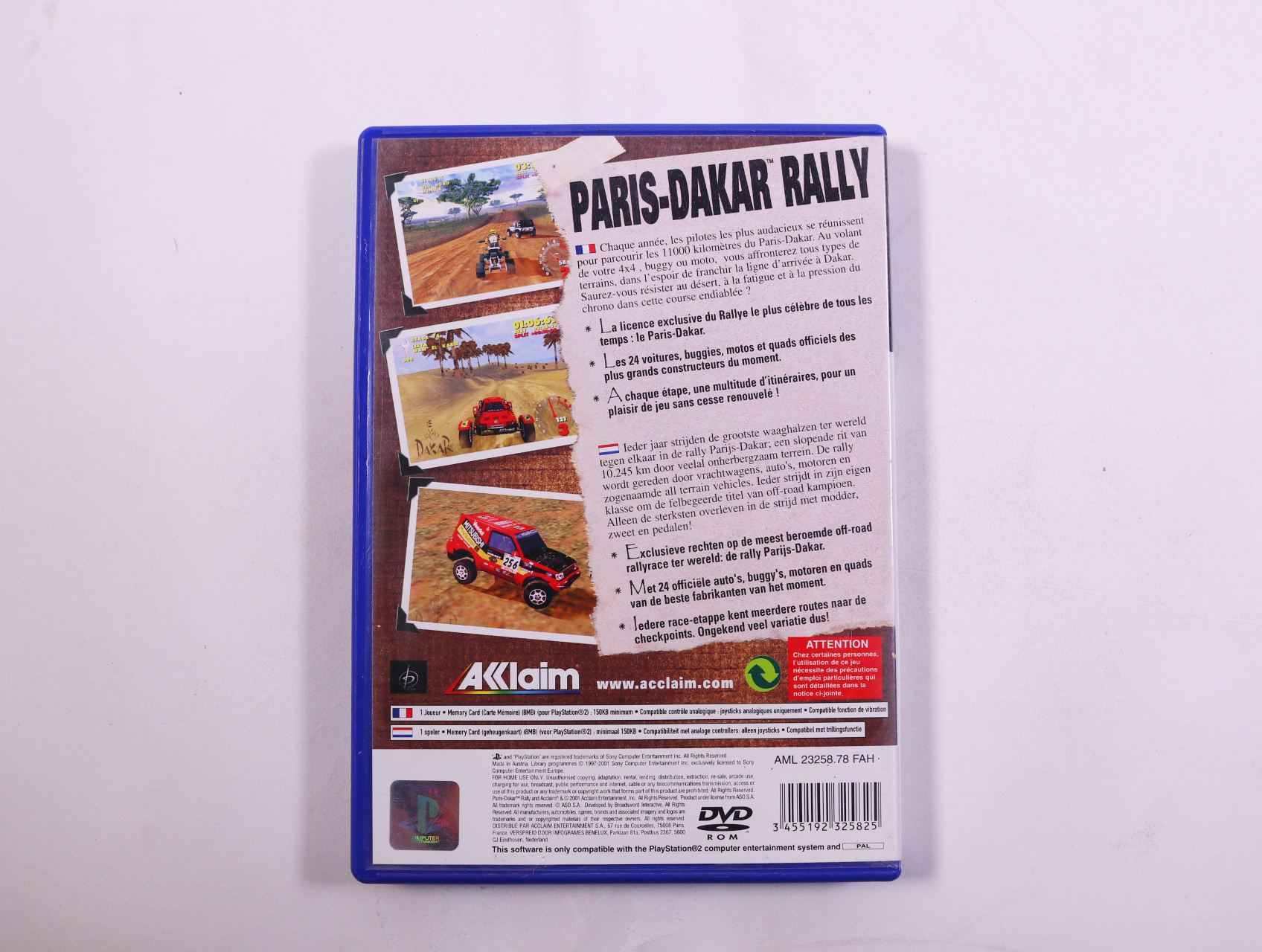 Playstation 2 - Paris-Dakar Rally - productfoto 2