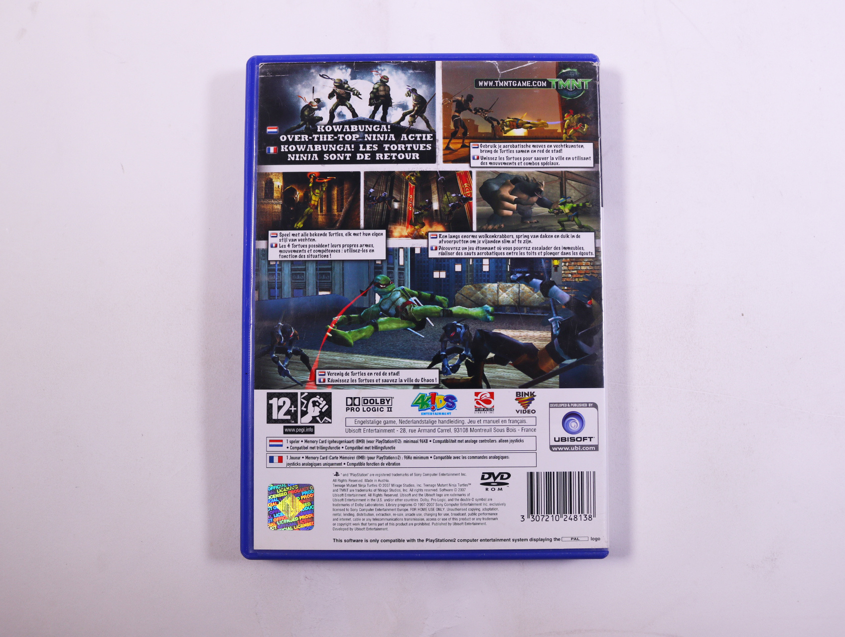 PlayStation 2 - Teenage Mutant Ninja Turtles - productfoto 2