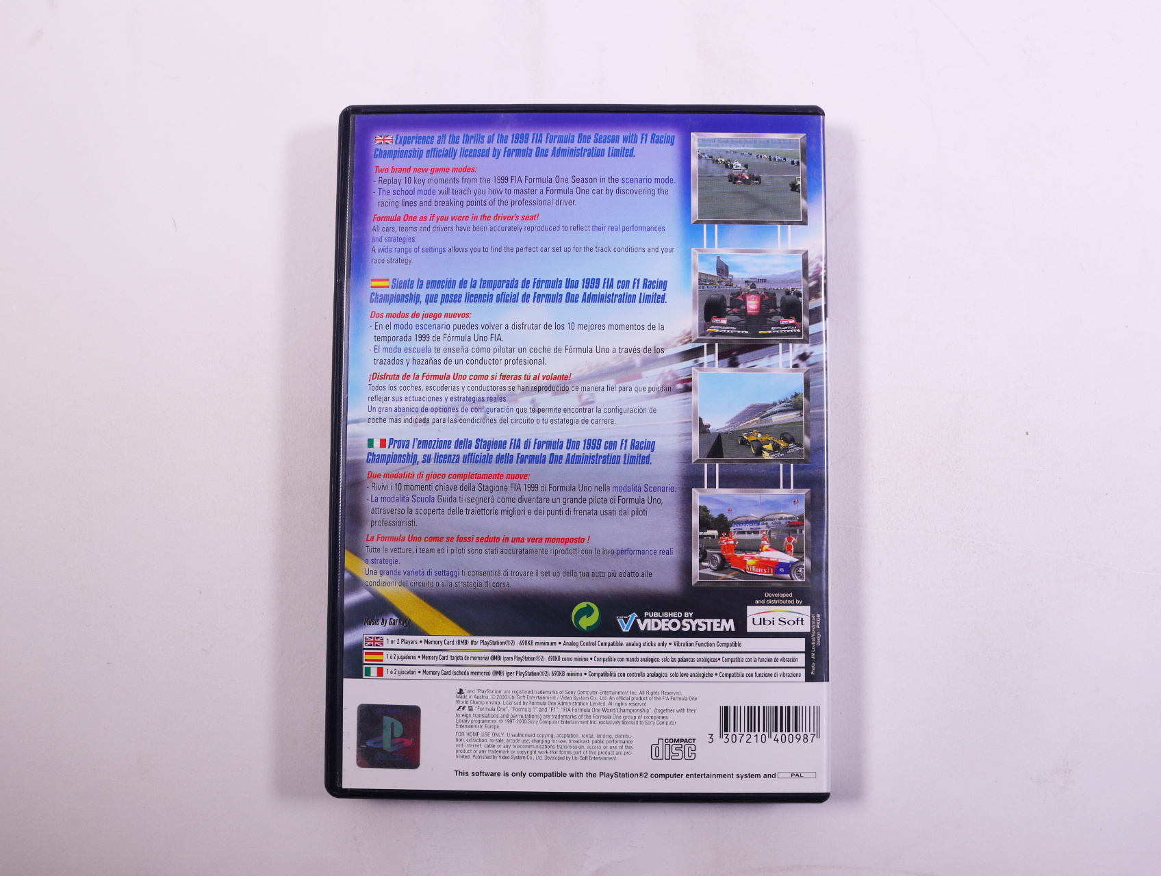 PlayStation 2 - F1 Racing Championship - productfoto 2