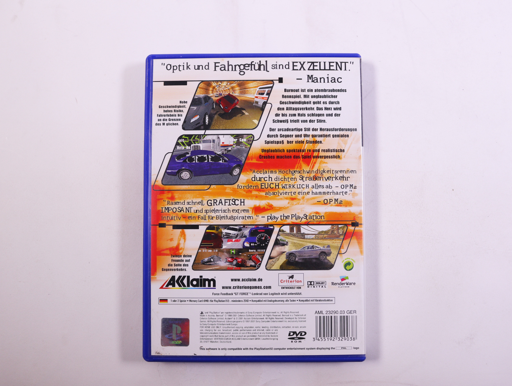 PlayStation 2 - Burnout [No Manual] - productfoto 2
