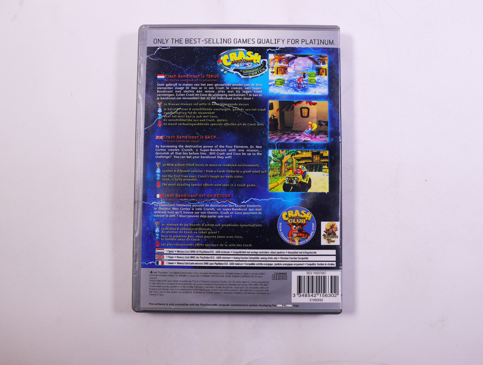 Playstation 2 - Crash Bandicoot: The Wrath of Cortex [Platinum] - productfoto 2