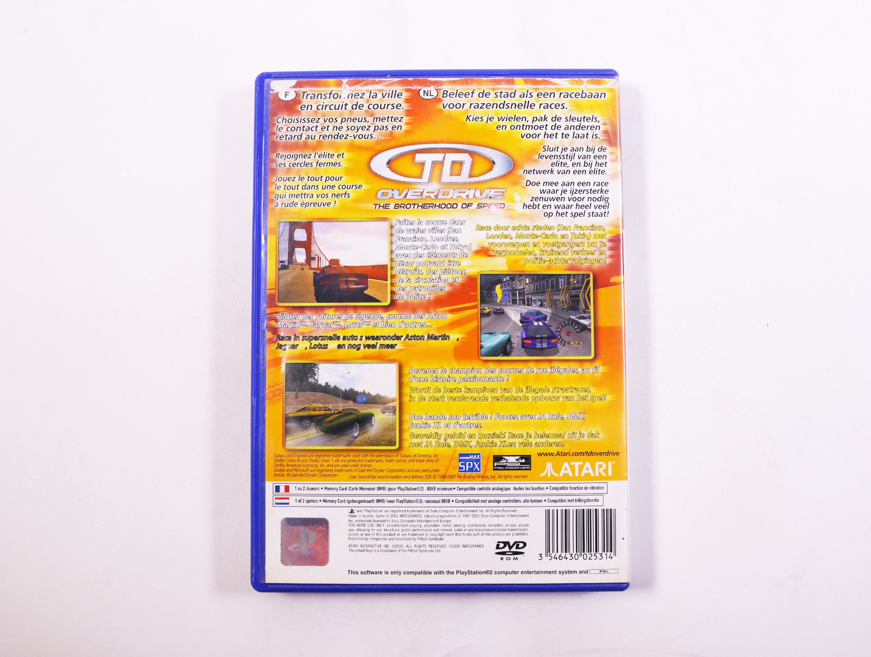 PlayStation 2 - TD Overdrive: The Brotherhood of Speed - productfoto 3