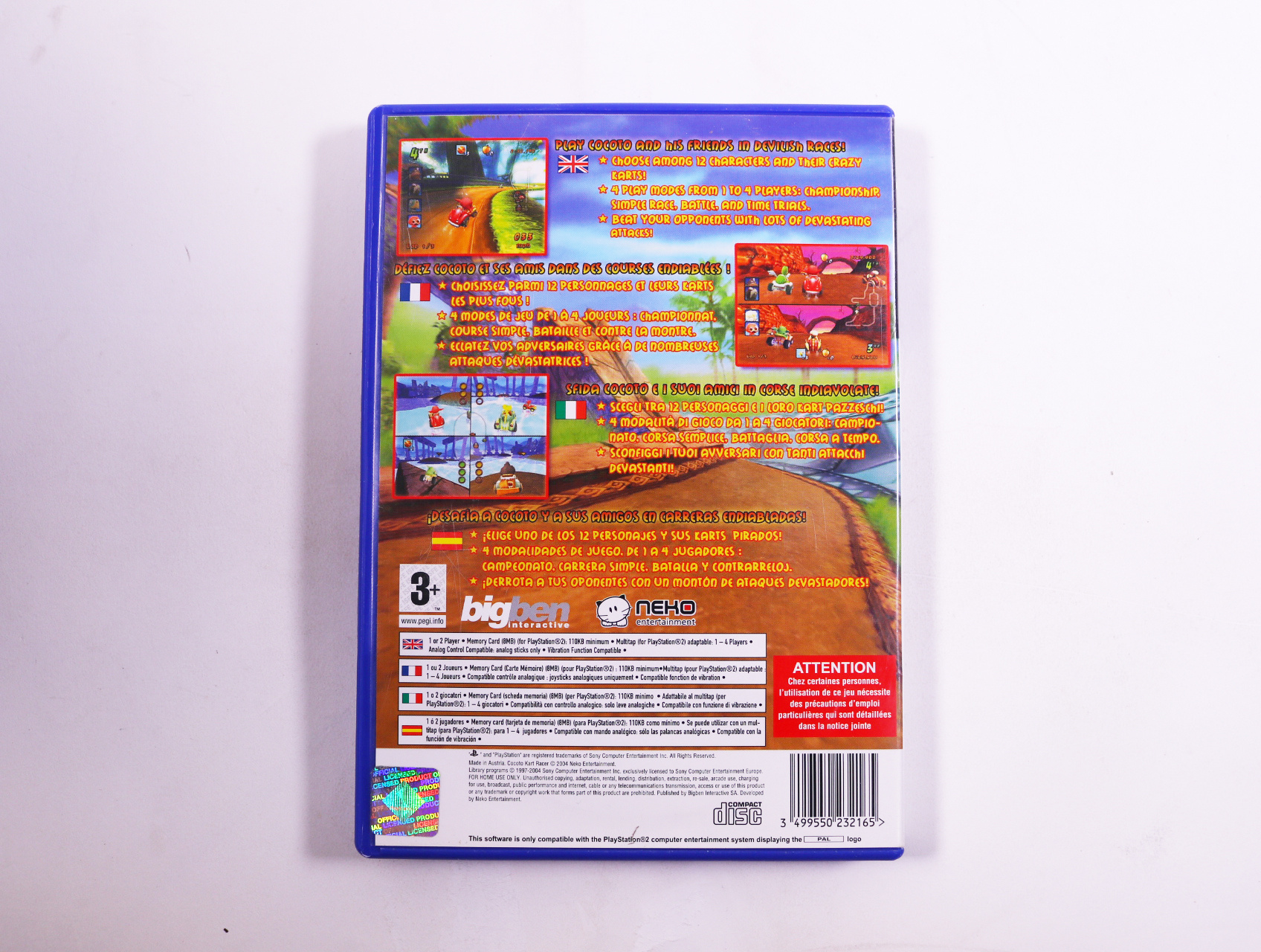 PlayStation 2 - Cocoto Kart Racer - productfoto 3