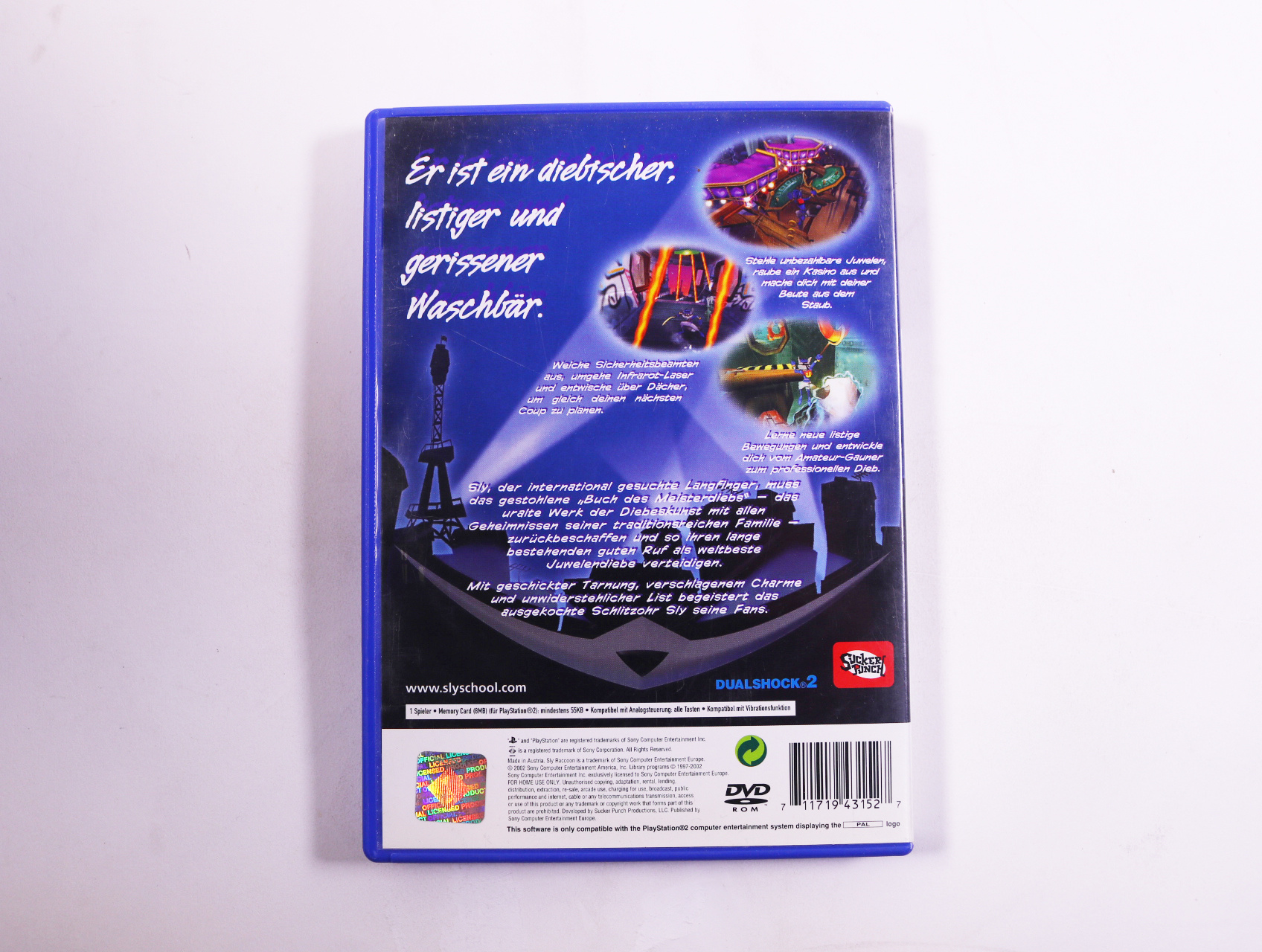 PlayStation 2 - Sly Raccoon - productfoto 3