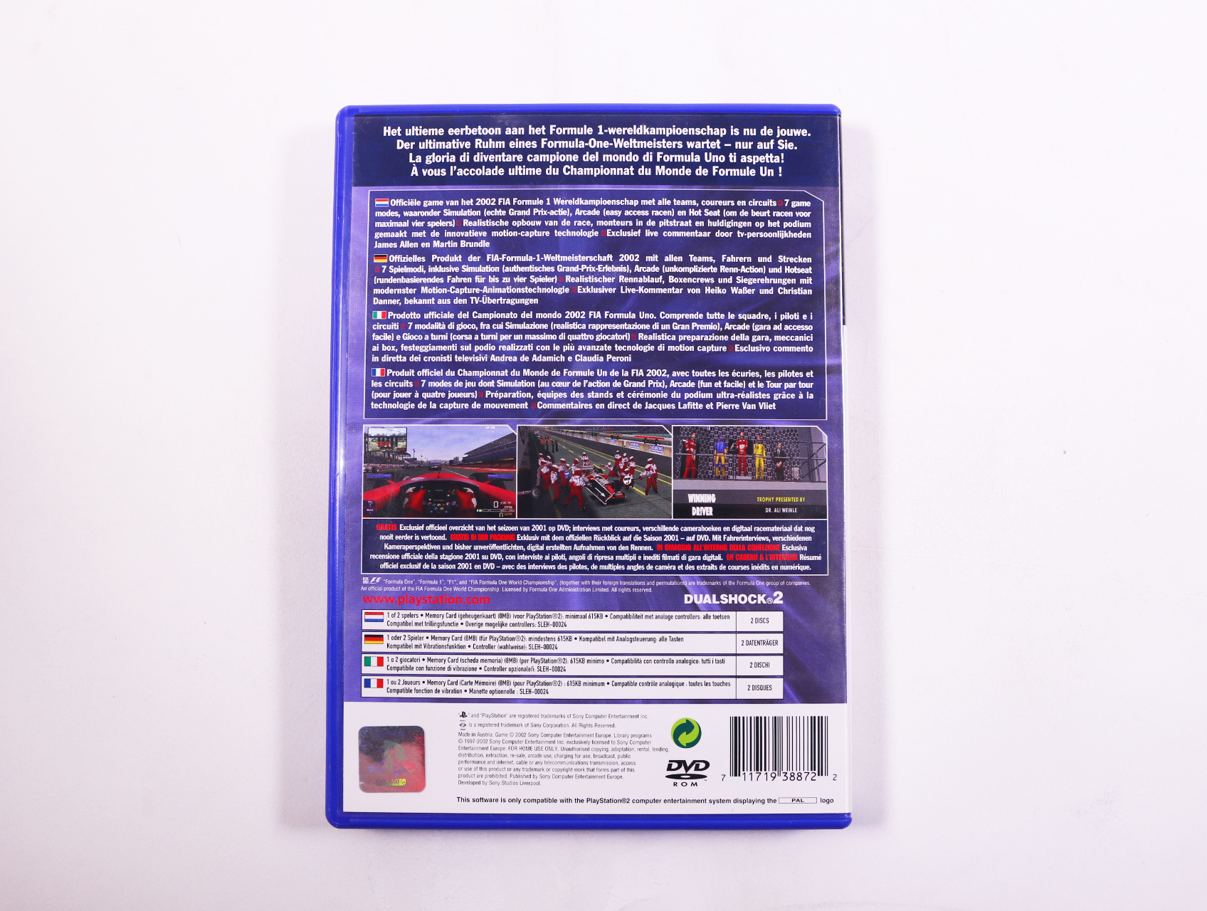 PlayStation 2 - Formula One 2002 - productfoto 4