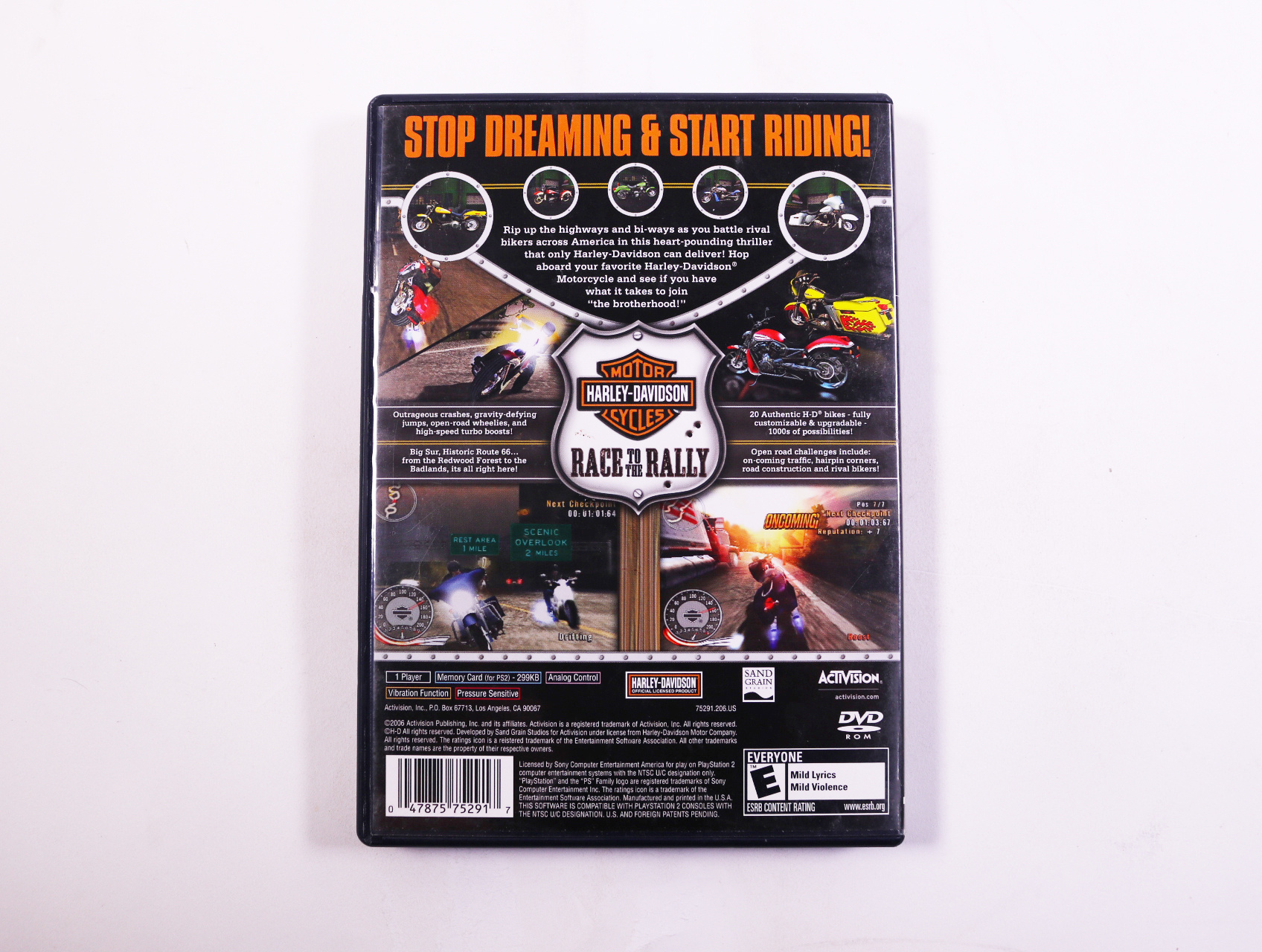 PlayStation 2 - Harley-Davidson: Race to the Rally - Sand Grain Studios - productfoto 3