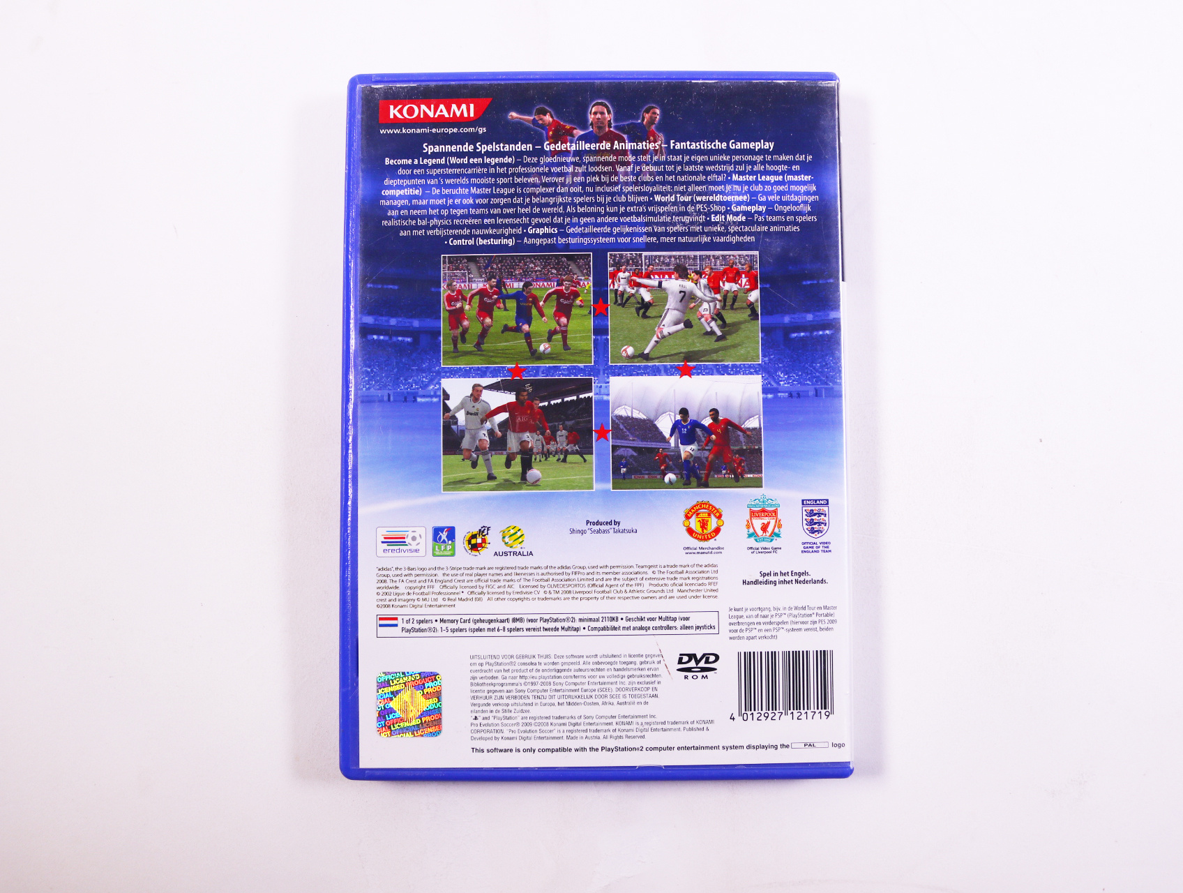 PlayStation 2 - Pro Evolution Soccer 2009 - productfoto 3