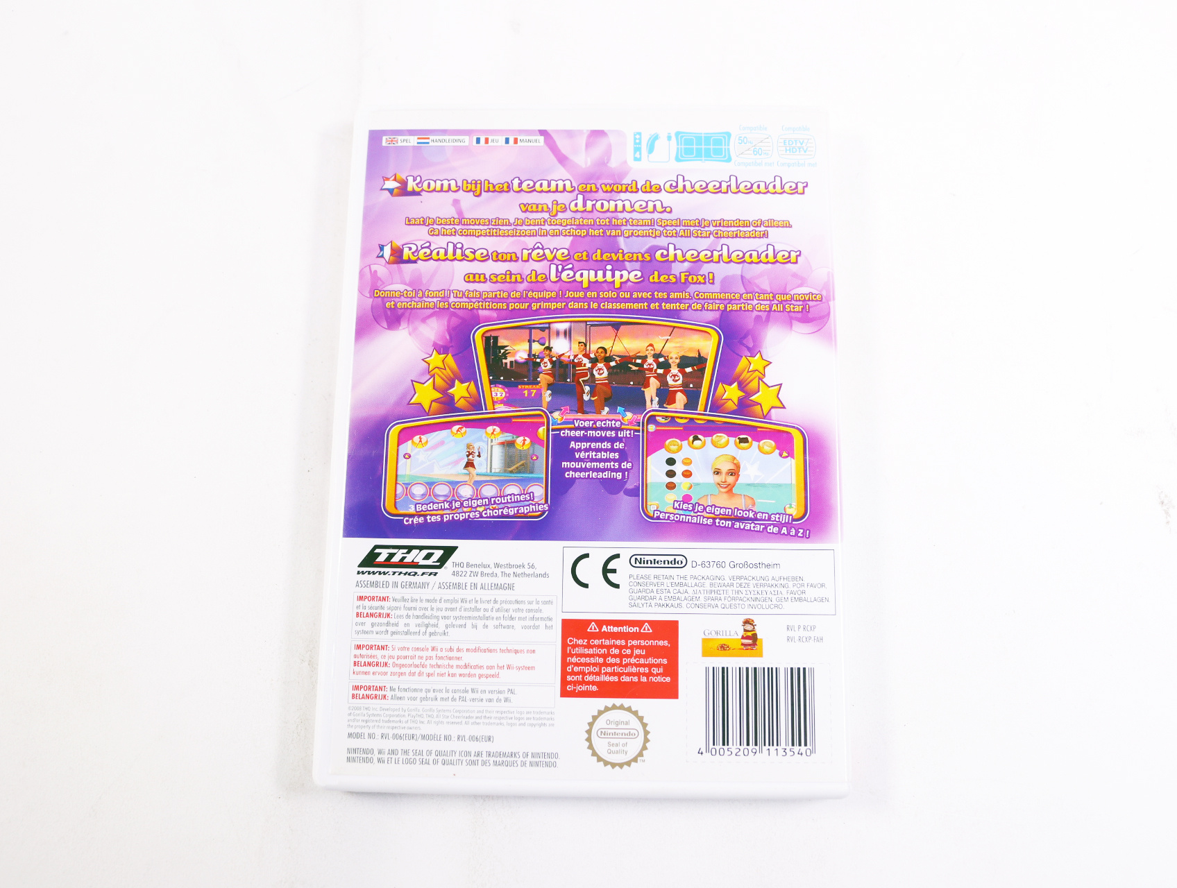 Wii - All Star Cheerleader - productfoto 2