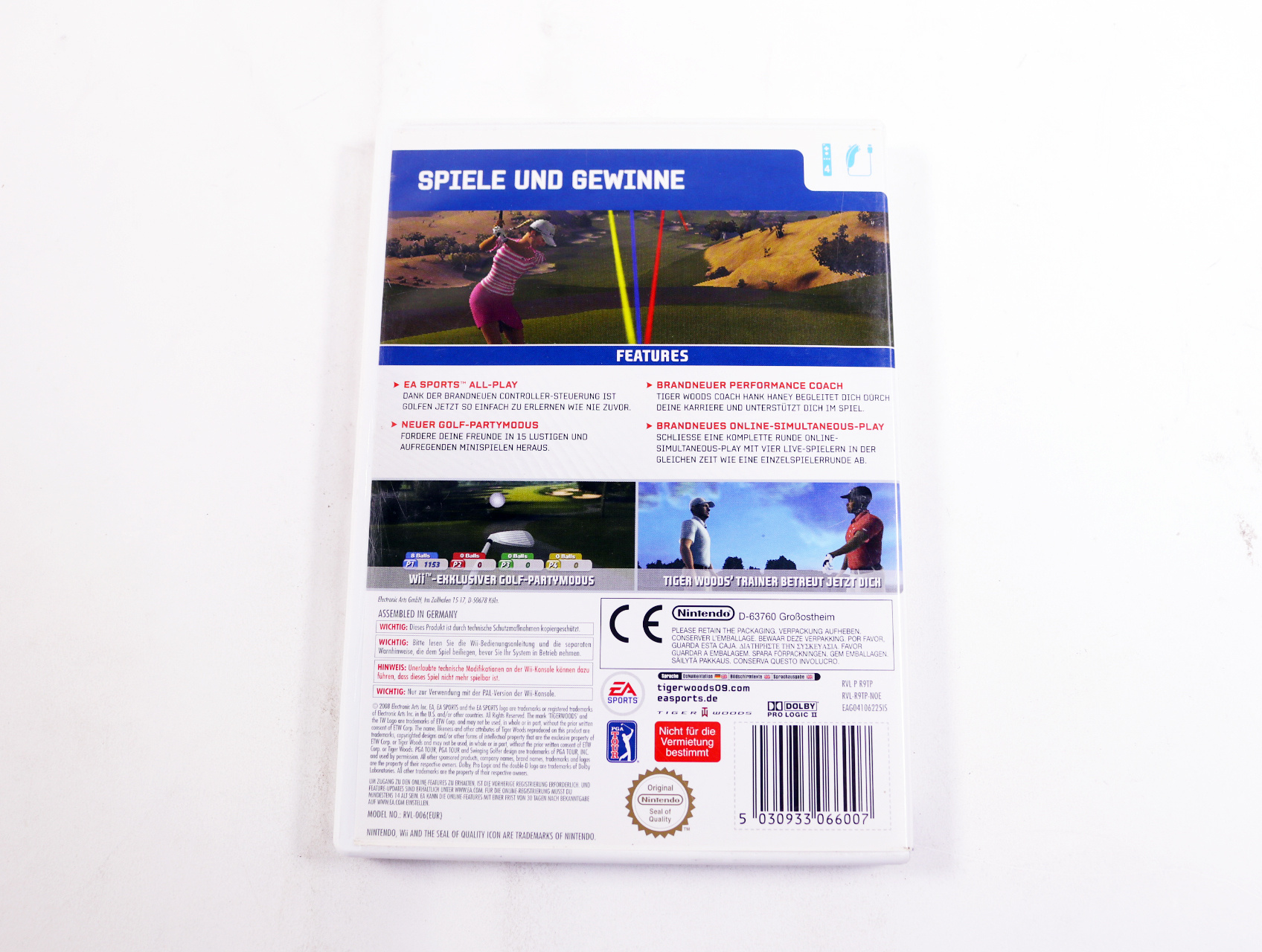 Wii - Tiger Woods PGA Tour 09 - productfoto 2