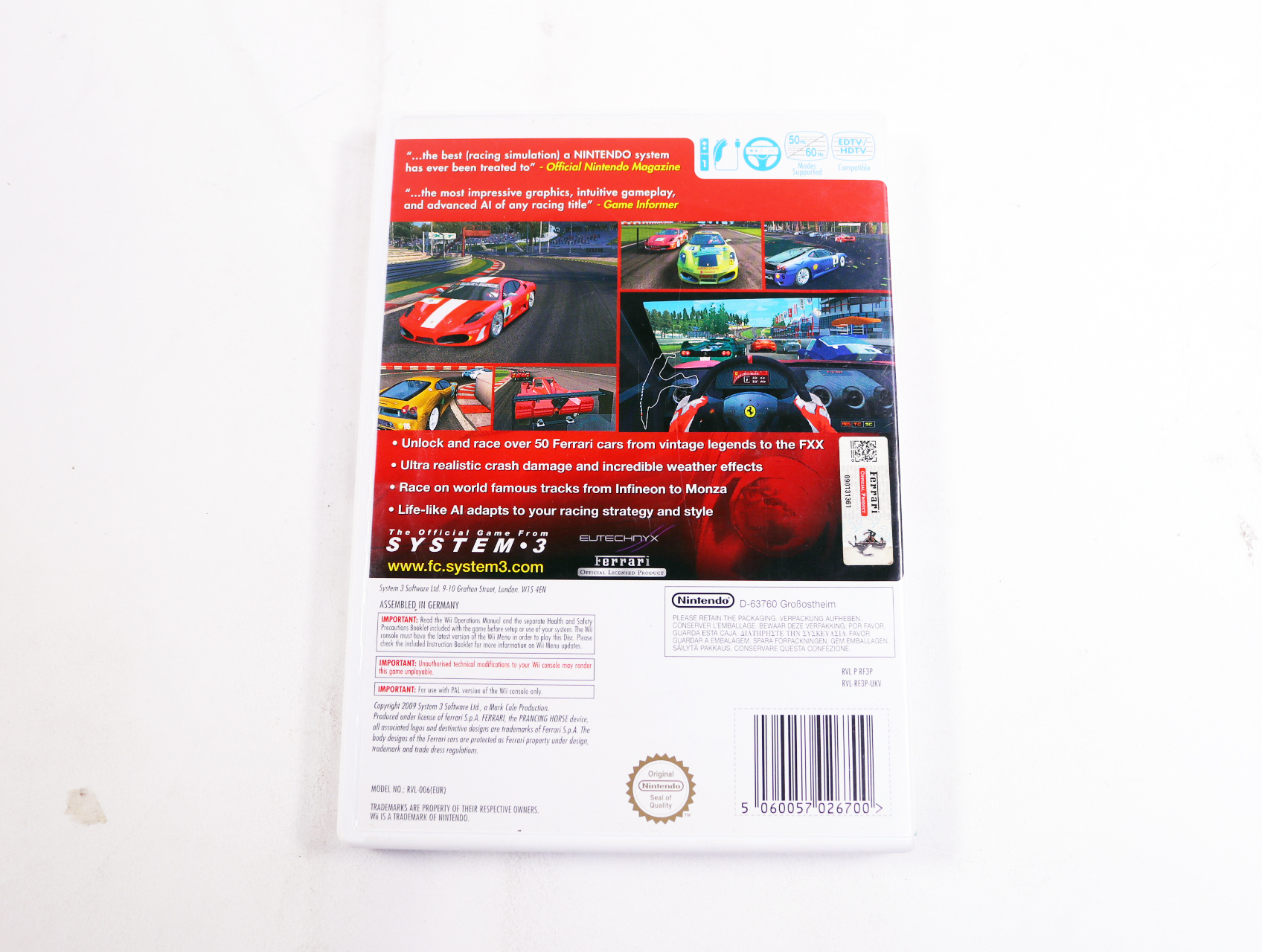 Wii - Ferrari Challenge Trofeo Pirelli Deluxe - productfoto 2