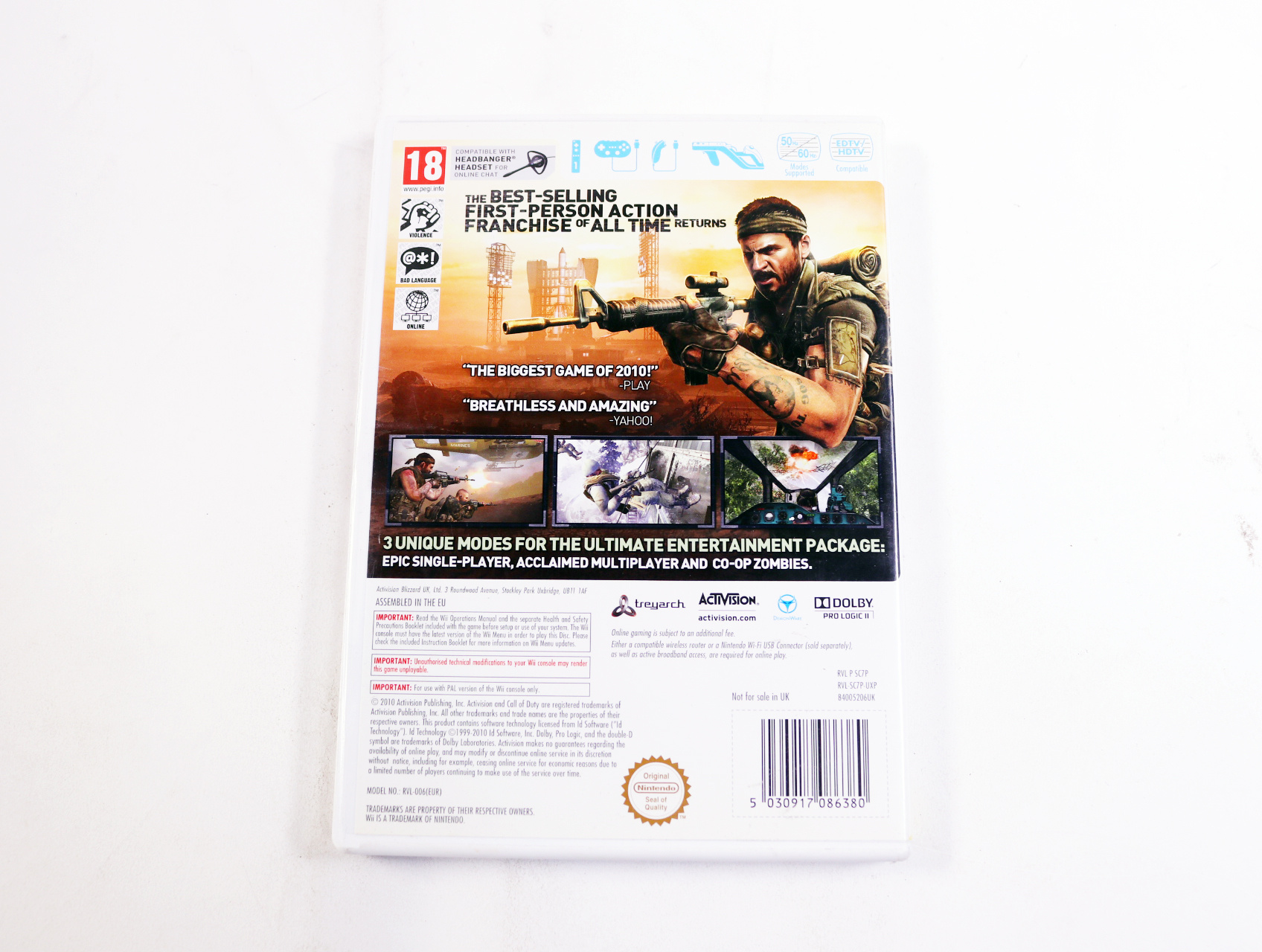Wii - Call of Duty: Black Ops - productfoto 2