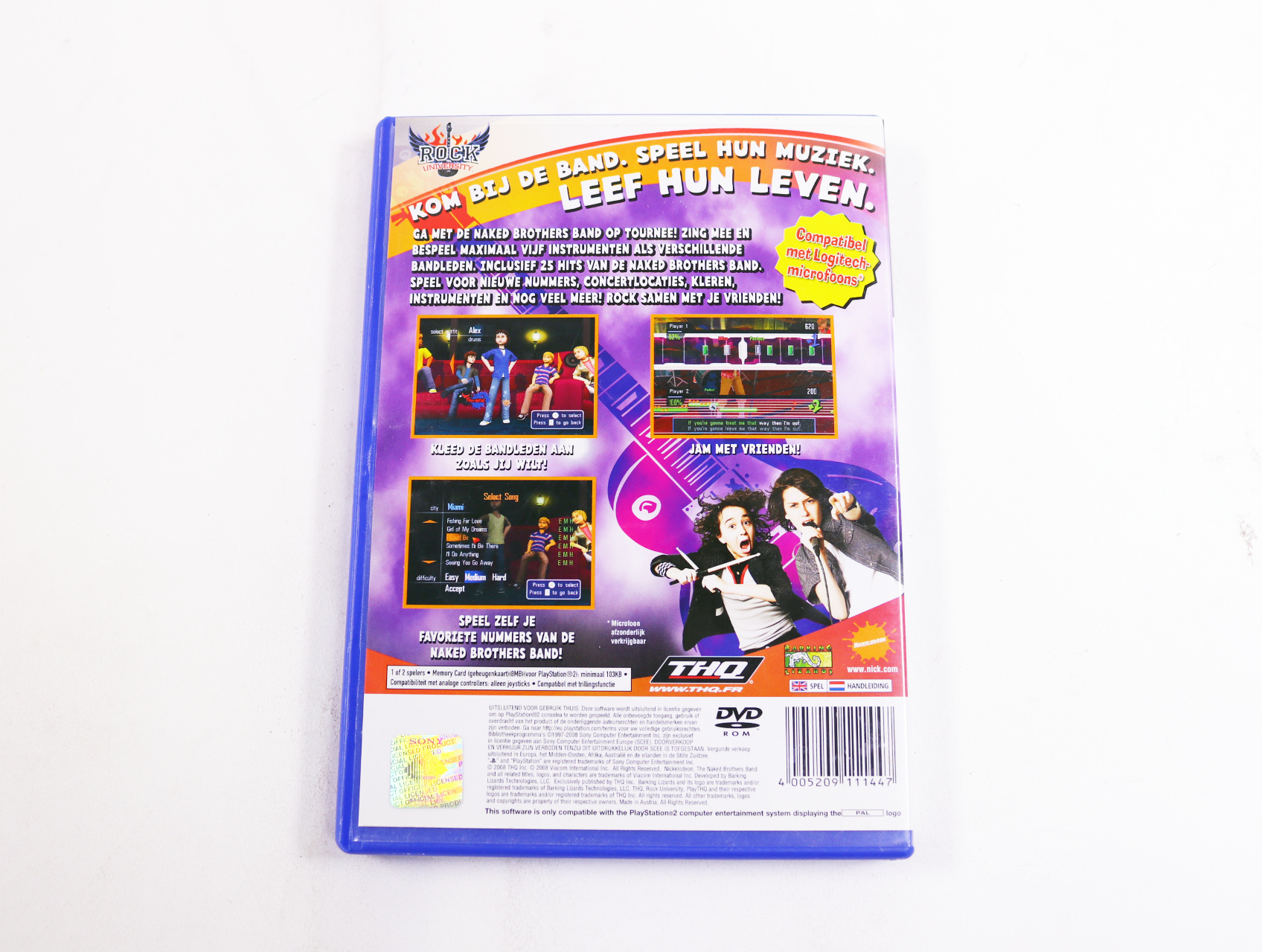 PlayStation 2 - The Naked Brothers Band: The Video Game - productfoto 2
