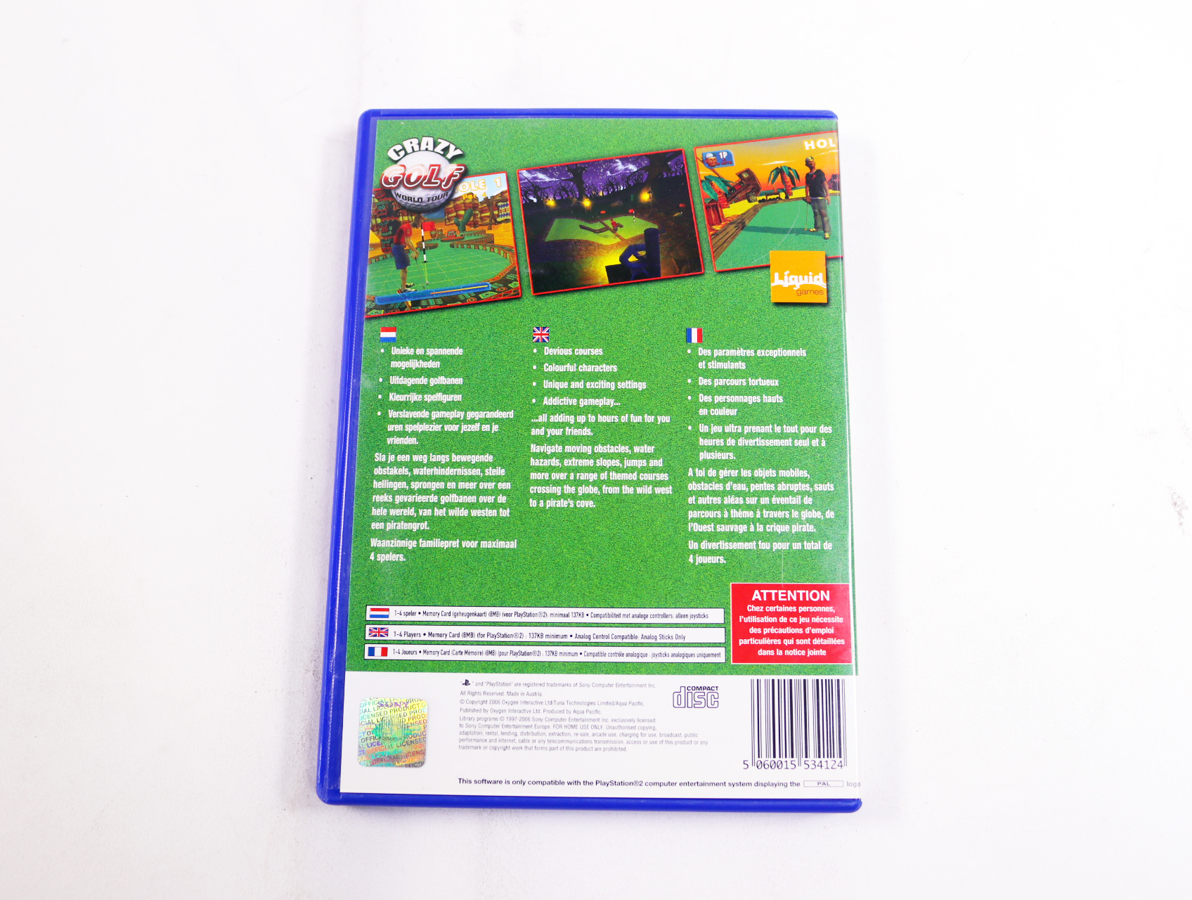 PlayStation 2 - Crazy Golf World Tour - productfoto 2