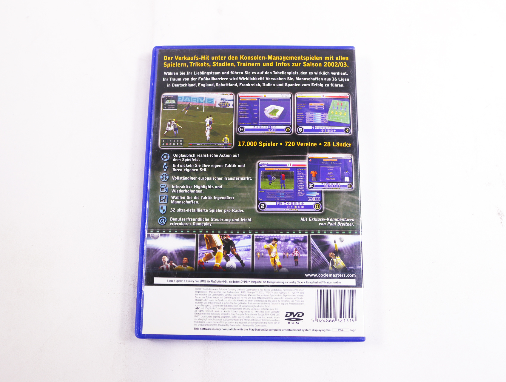 PlayStation 2 - BDFL Manager 2003 - productfoto 2
